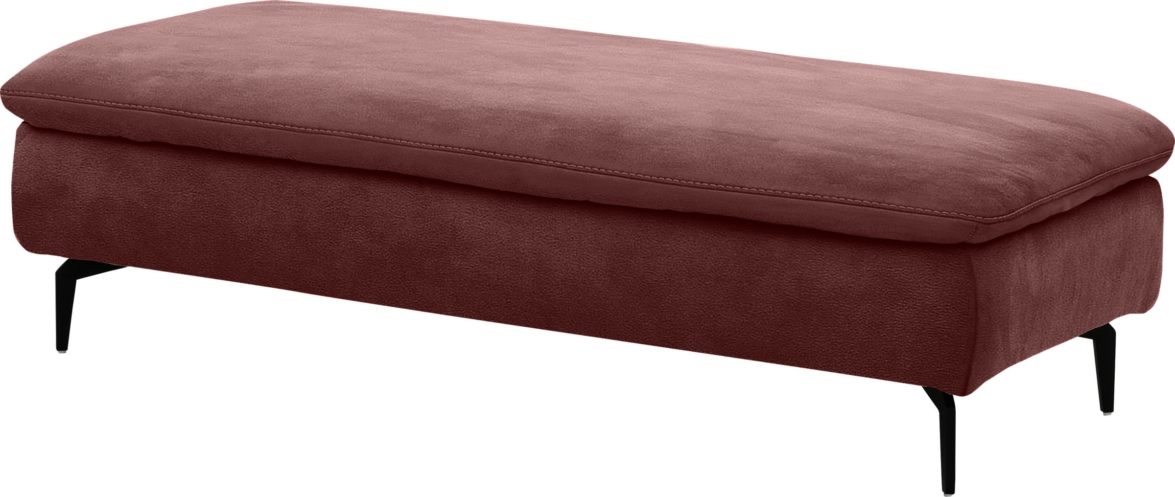 W.SCHILLIG Ecksofa »valentinoo, Designsofa, bequem, elegant und zeitlos, L-Form«, (Set), inklusive Hocker, mit Sitztiefenverstellung, Breite 299 cm