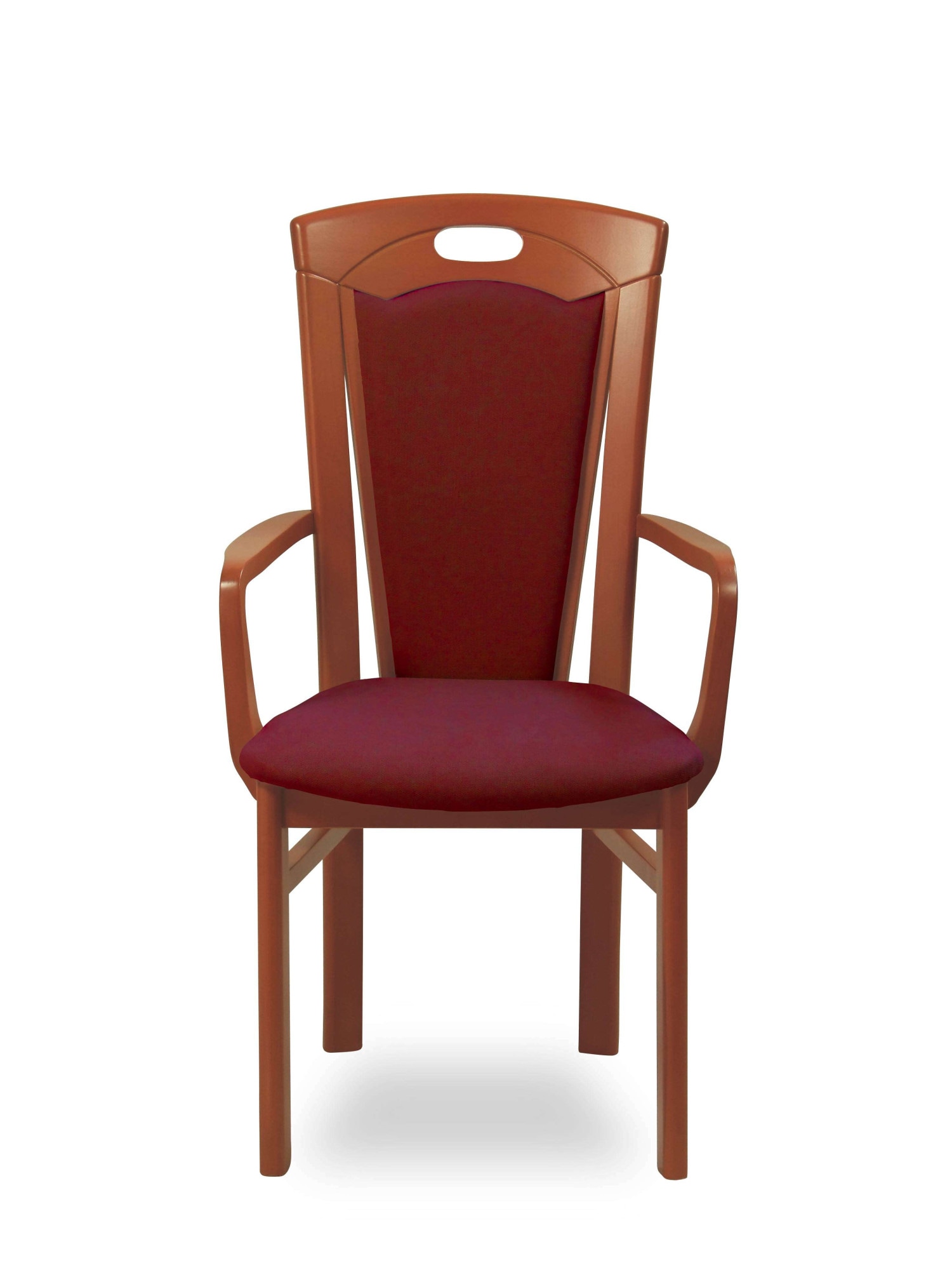 Home affaire Esszimmerstuhl »FERDI, Armlehnstuhl, Made in Italy, Massivholz« () 1 Stk.Bezug Feinstruktur (wasser-und fleckabweisend) oder Struktur