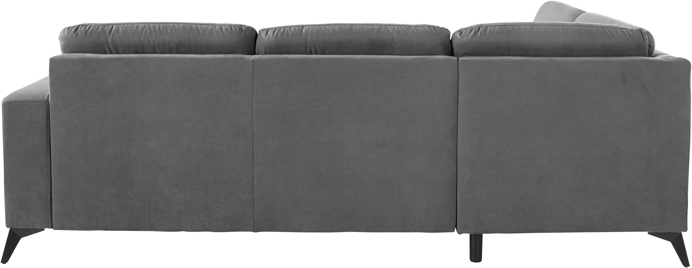 Places of Style Ecksofa »Lolland L-Form«, Wahlweise mit Bettfunktion und Stauraum, auch mit abwischbarem Bezug