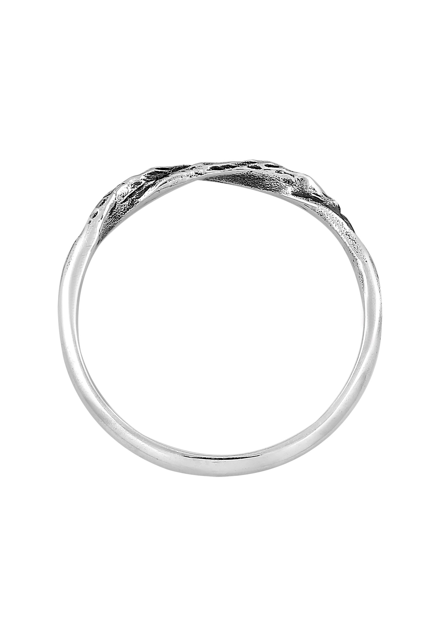 HAZE & GLORY Silberring »Ring Bandring gedreht - Moment 925 Silber«