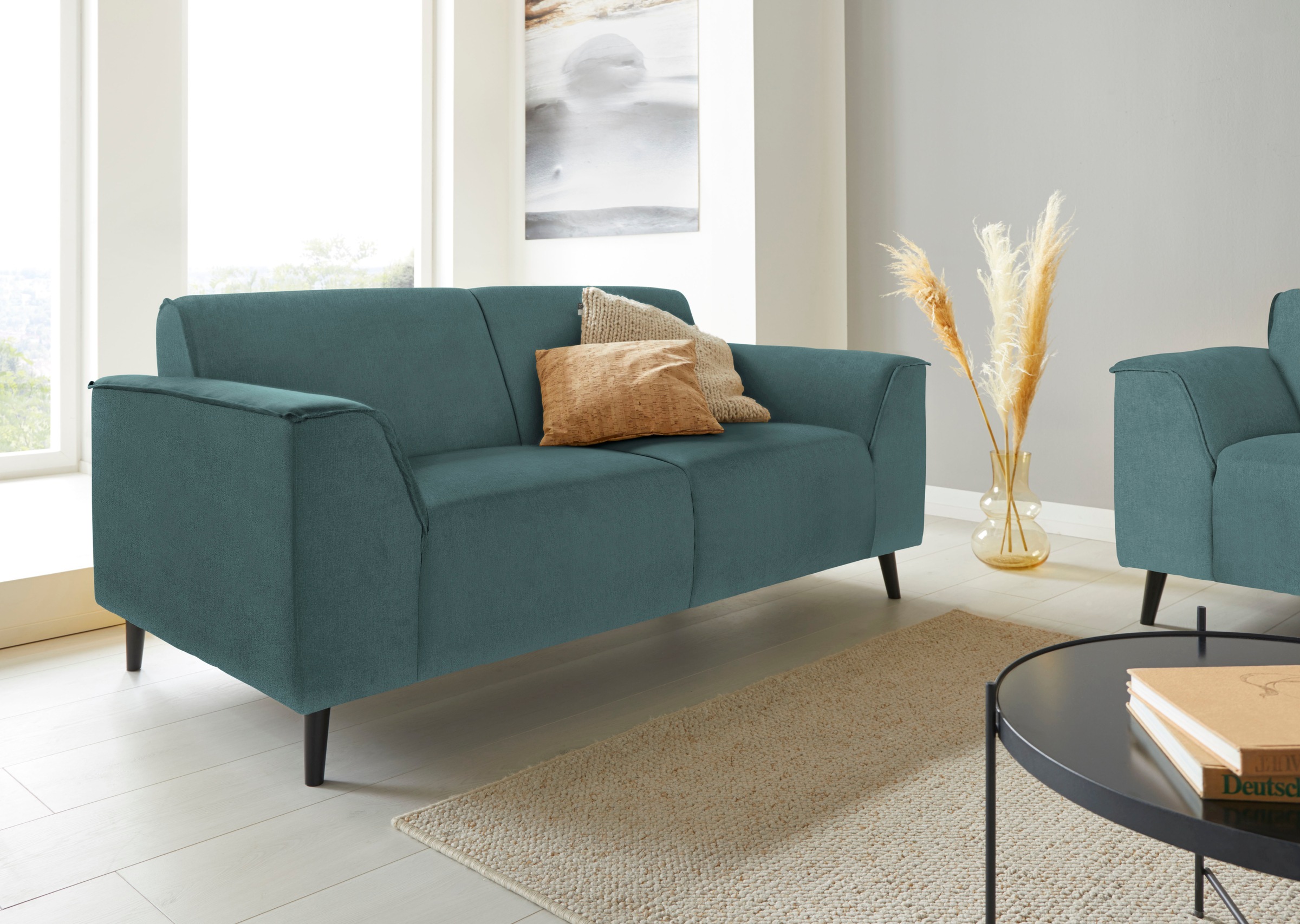 DOMO collection 2-Sitzer »Amora moderne Formensprache, tolle Verarbeitungsdetails, komfortabel«, mit Federkern für hohen Sitzkomfort