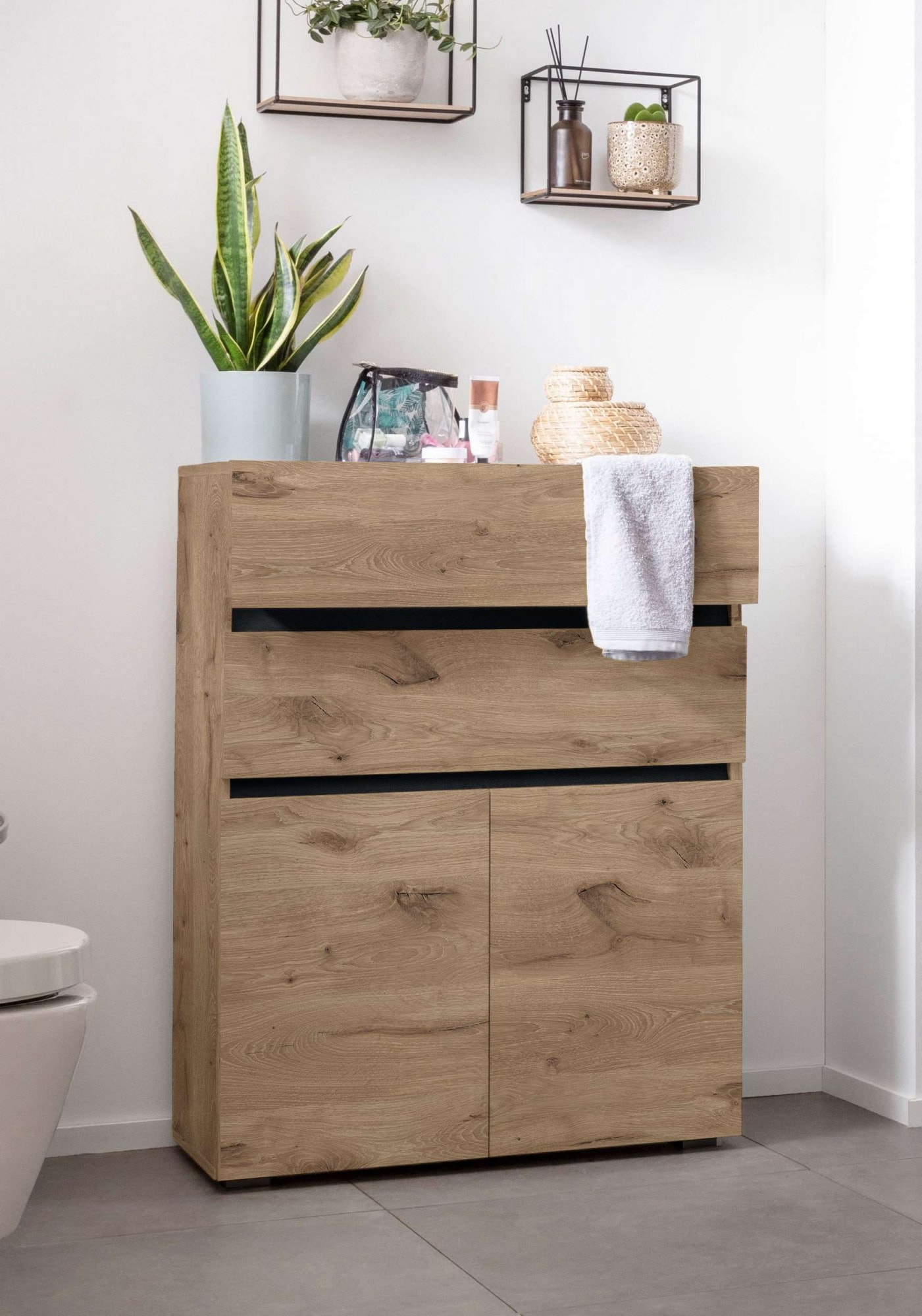 Home affaire Midischrank »Wisla« Höhe 98 cm, mit Türen & Schubkasten