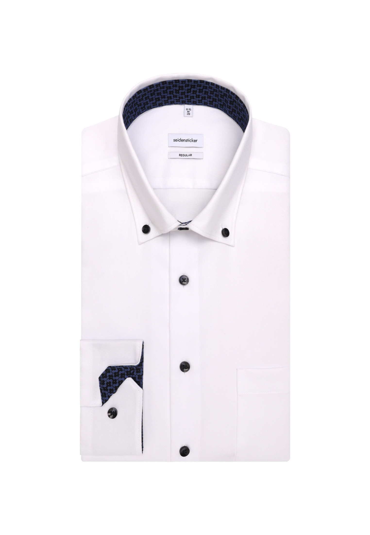 seidensticker Businesshemd »Schwarze Rose« Regular 1/1 Button-Down-Kragen Uni