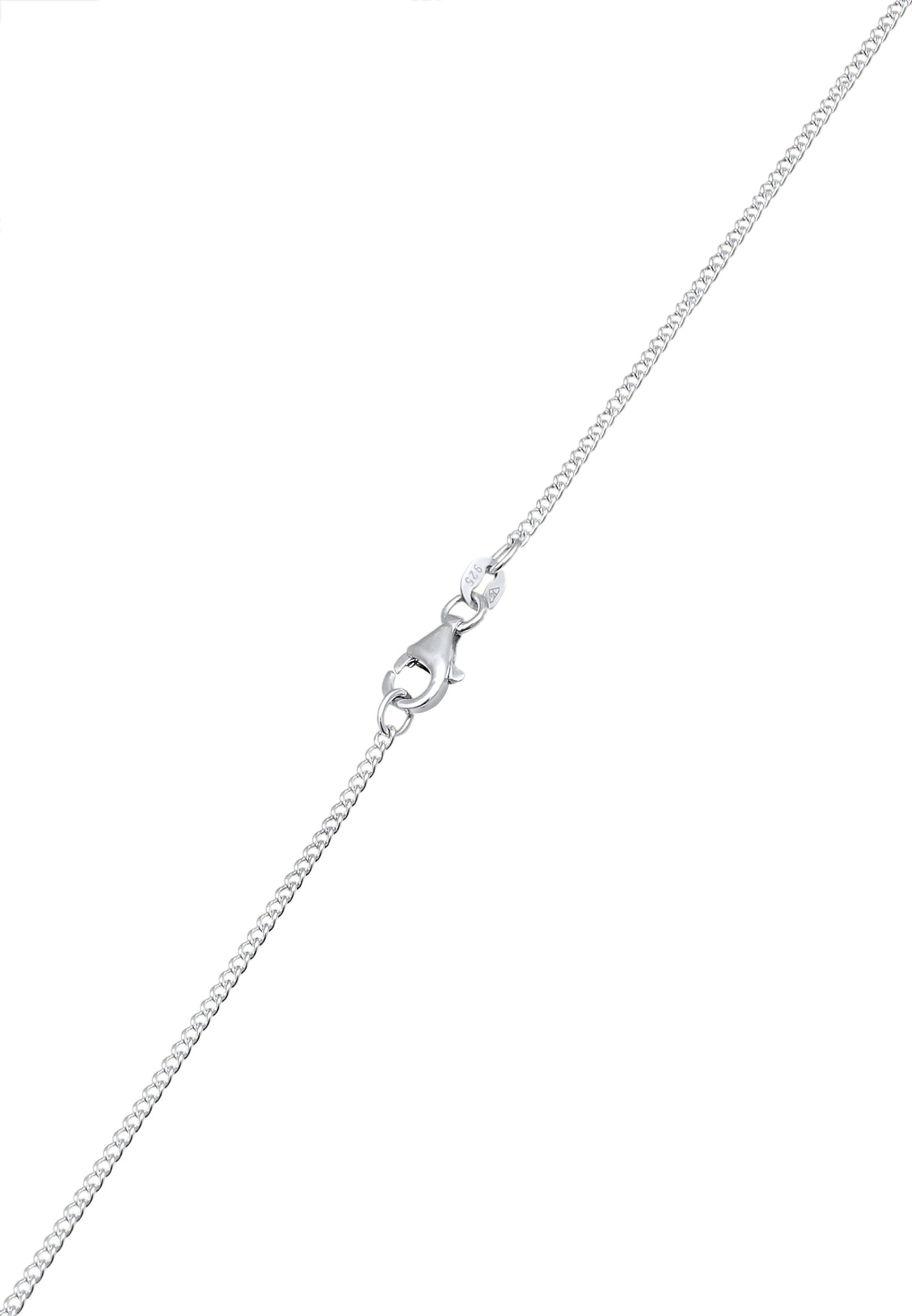 Kuzzoi Lange Kette »Halskette Herren Evil Eye Dreieck 925 Sterling Silber«