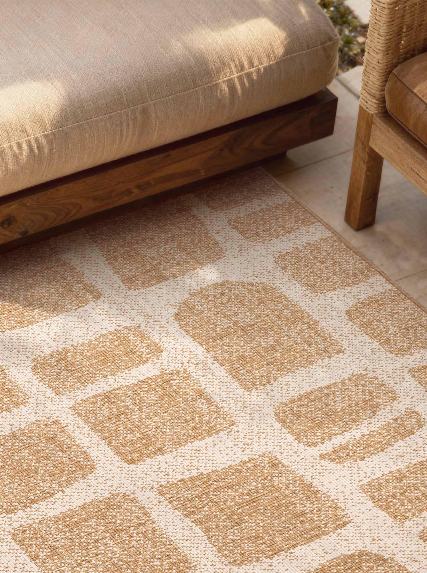 Ted Baker Teppich »Ruskin , Wendeteppich« rechteckig 8 mm Höhe Designteppich, Wetterfest, Pflegeleicht, Modern, Wohnzimmer, Terrasse