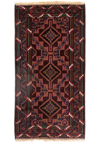 morgenland Hochflor-Läufer »Belutsch Medaillon Marrone 206 x 108 cm«, rechteckig, 0,8... kaufen