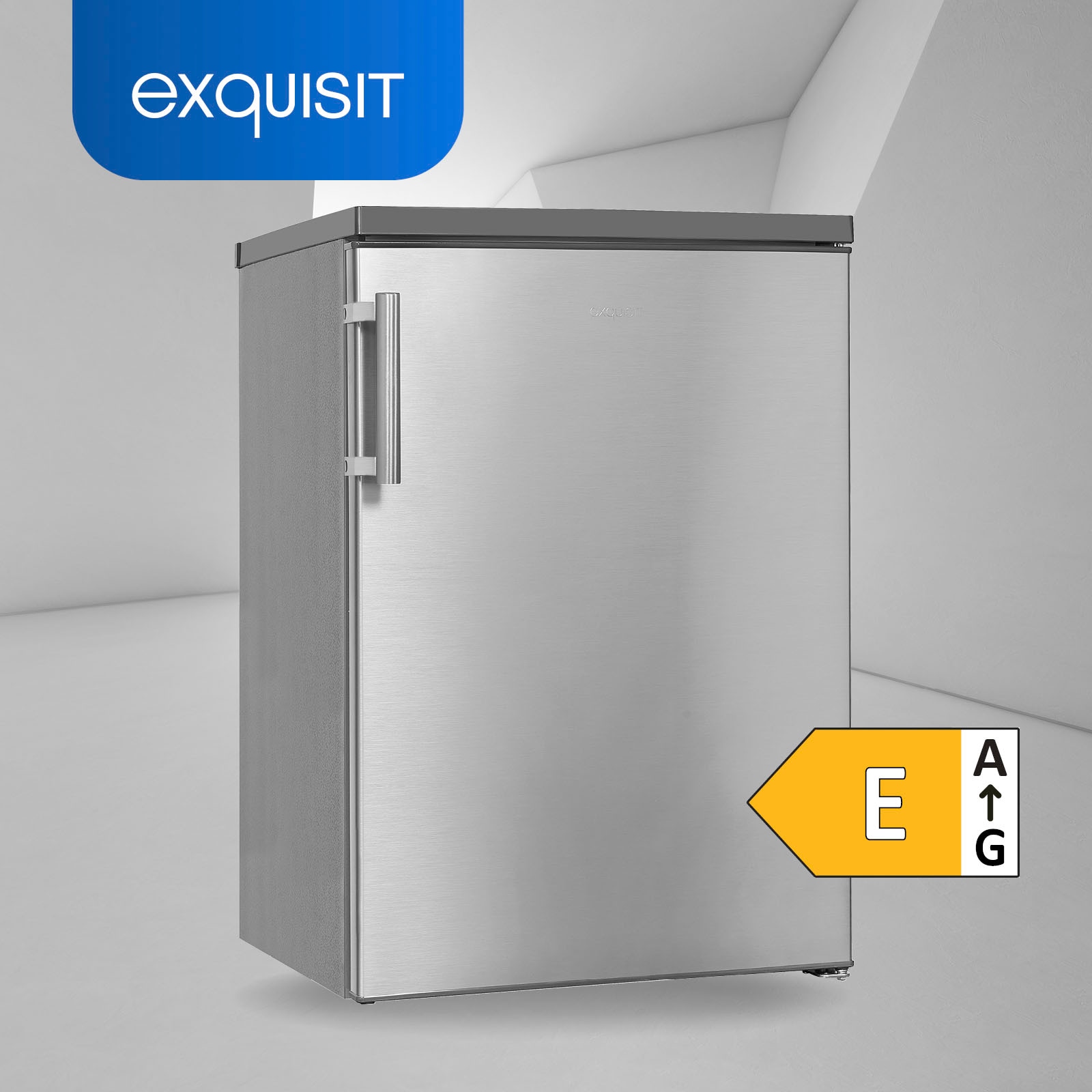 exquisit Vollraumkühlschrank »KS16-V-H-010E weiss«, KS16-V-H-010E inoxlook, 85  cm hoch, 56 cm breit kaufen | UNIVERSAL