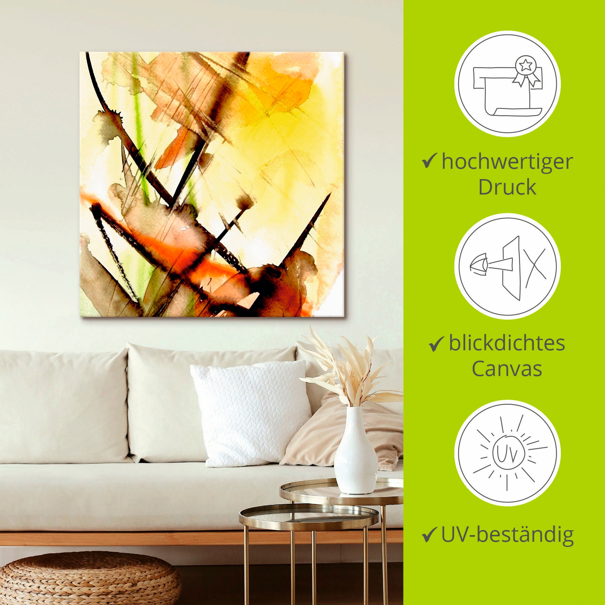 Artland Wandbild »Lichtklang« Gegenstandslos 1 Stk. tlg. als Leinwandbild, Poster, Wandaufkleber in verschied. Größen