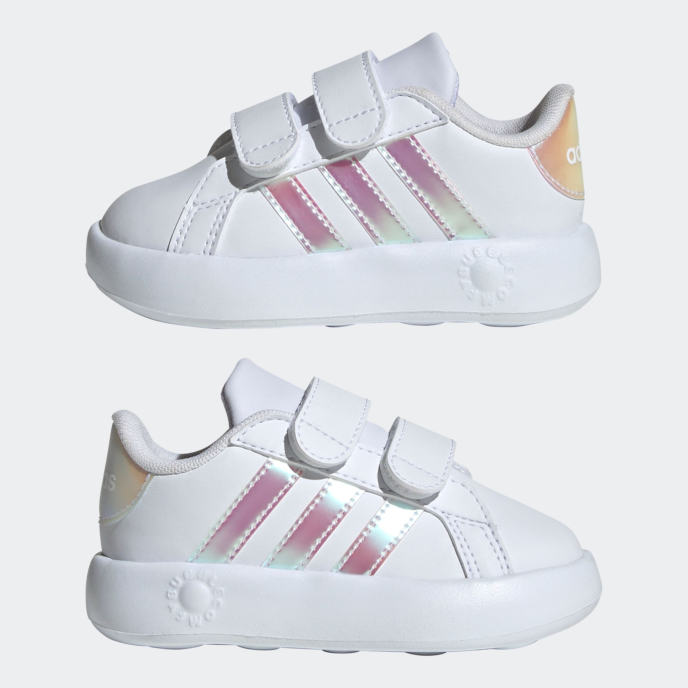adidas Sportswear Klettschuh »GRAND COURT 2.0 KIDS«, Design auf den Spuren des adidas Superstar, für Kinder