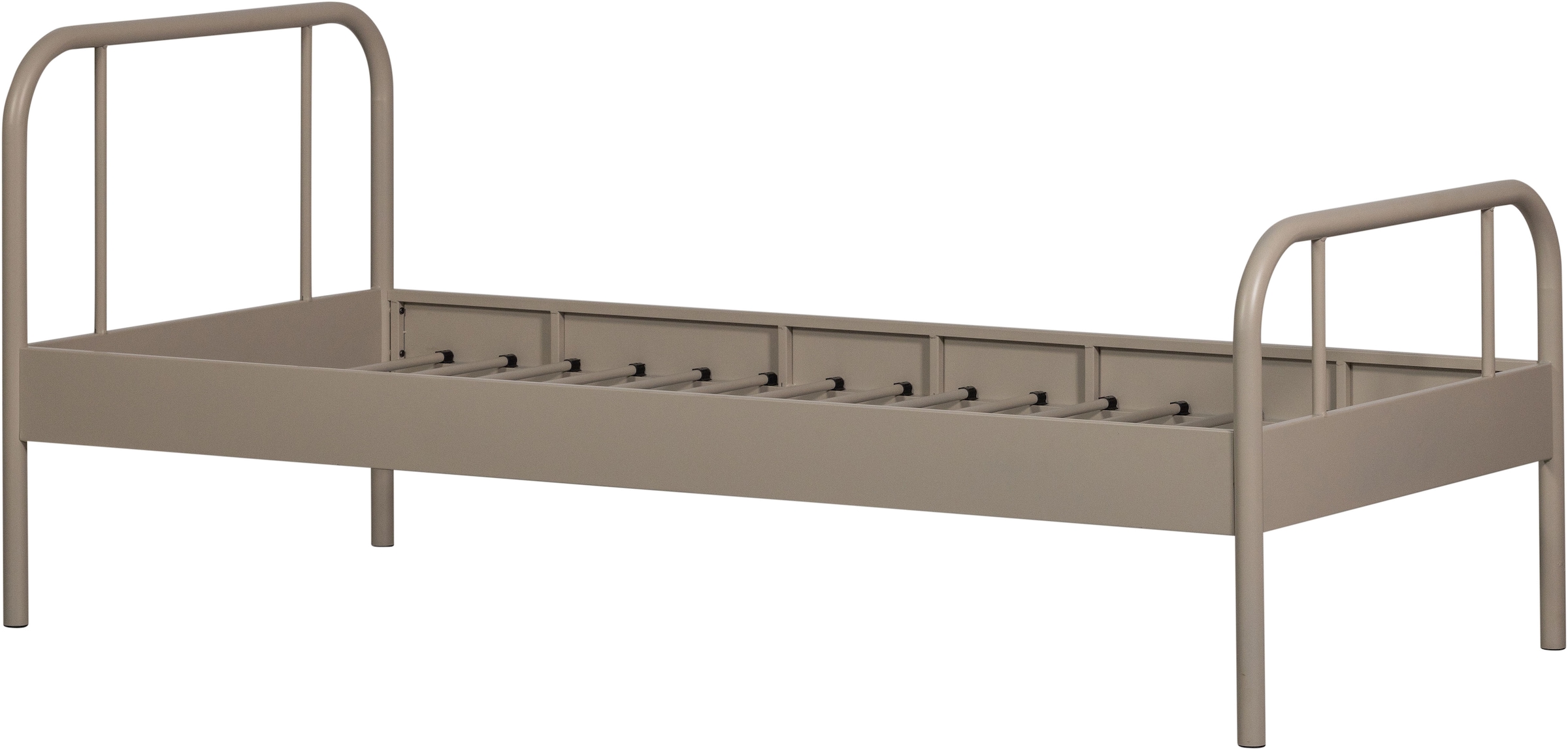 WOOOD Bettgestell »Mata Stahlrahmen pulverbeschichtet, H 90 x B 208 x T 95 cm« Matratzenmaß 90x200 cm, einfach zu montierbar, Pfleiglicht