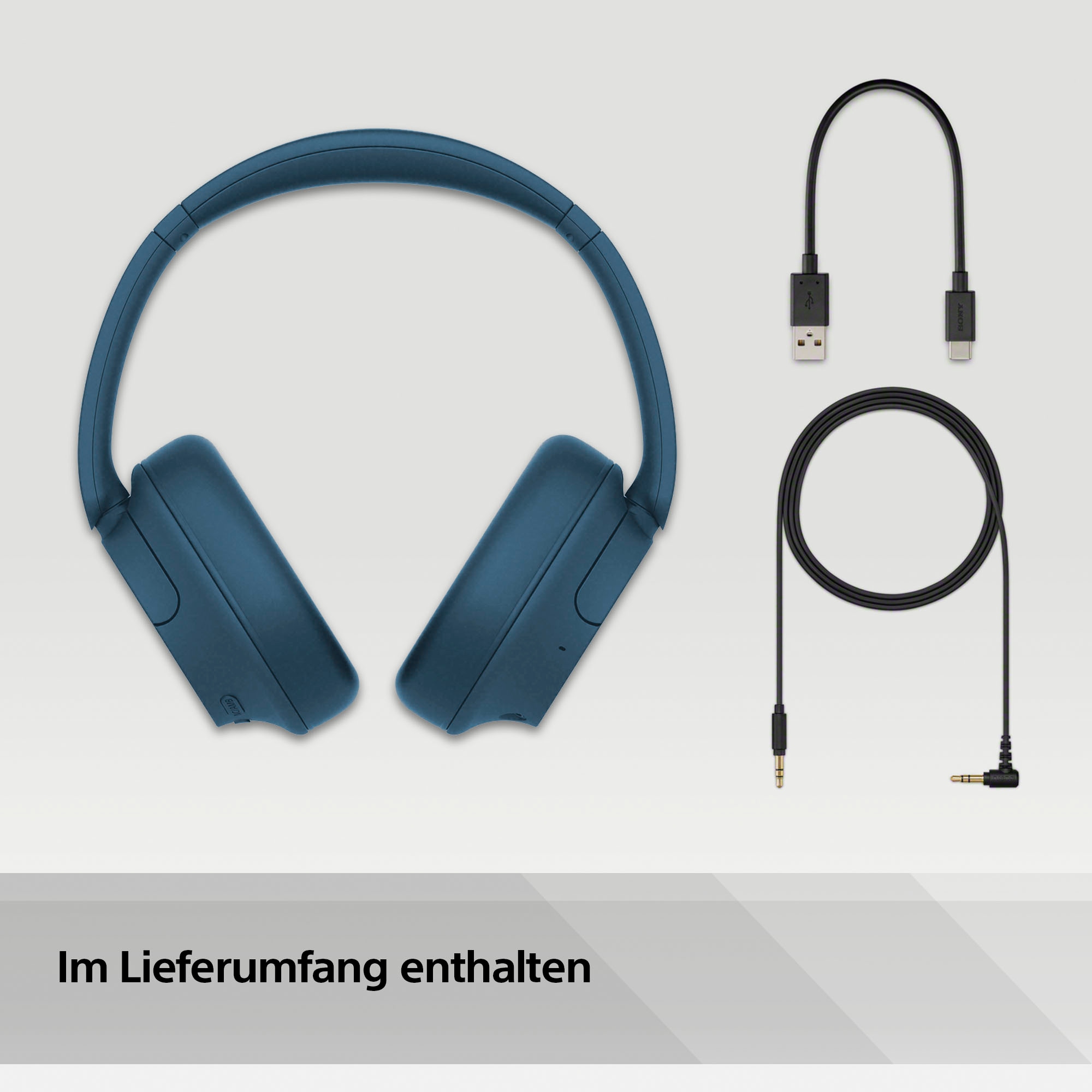»WH-CH720N«, Sony Bluetooth, UNIVERSAL Steuerung Garantie Anrufe 3 XXL Musik-LED Over-Ear-Kopfhörer und für | Ladestandsanzeige-Multi-Point-Verbindung-Sprachsteuerung Jahre ➥ Noise-Cancelling-Freisprechfunktion-integrierte