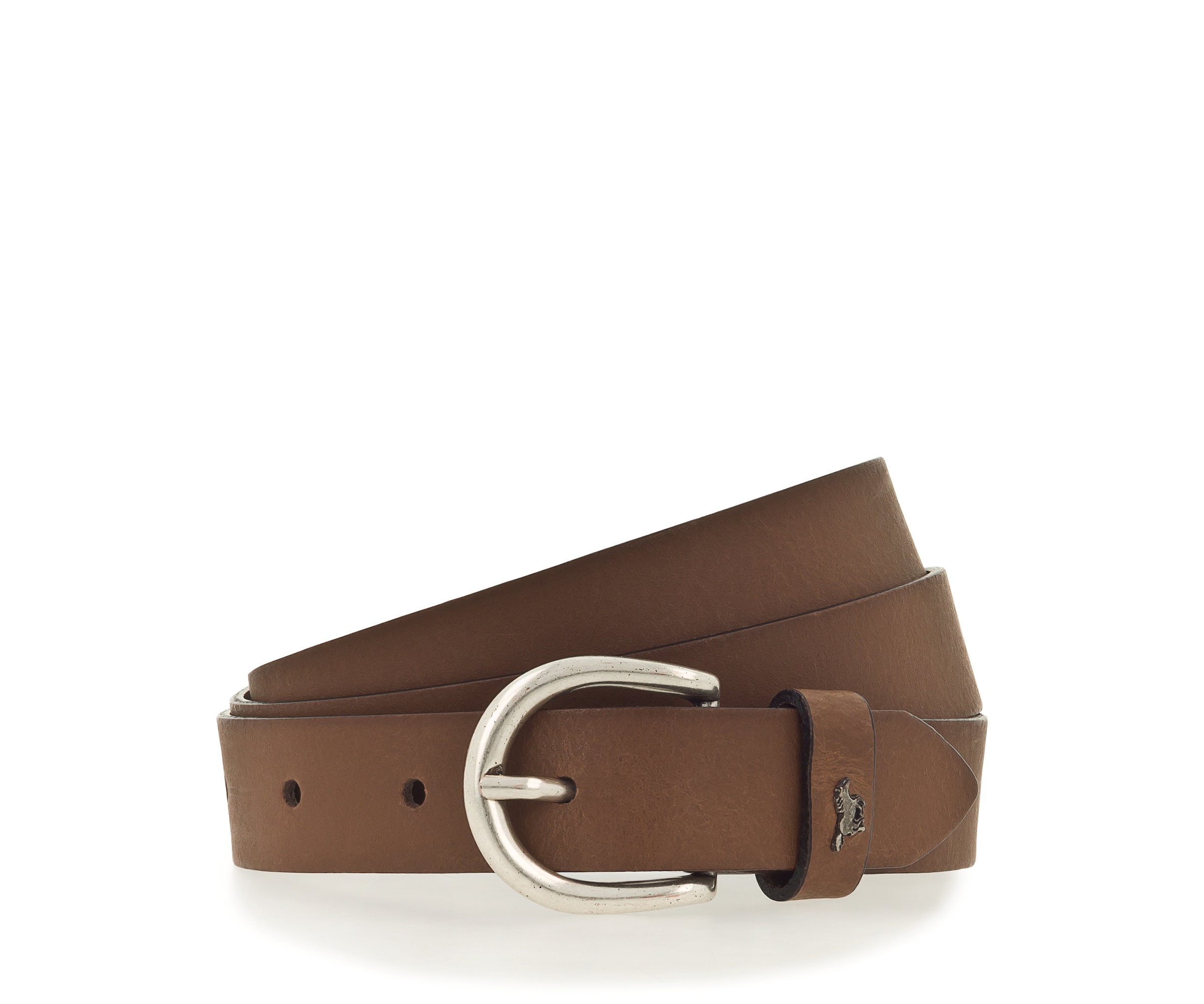 MUSTANG Ledergürtel, Pull-Up-Leder mit Vintagecharakter, in schmaler Form, 2,5 cm