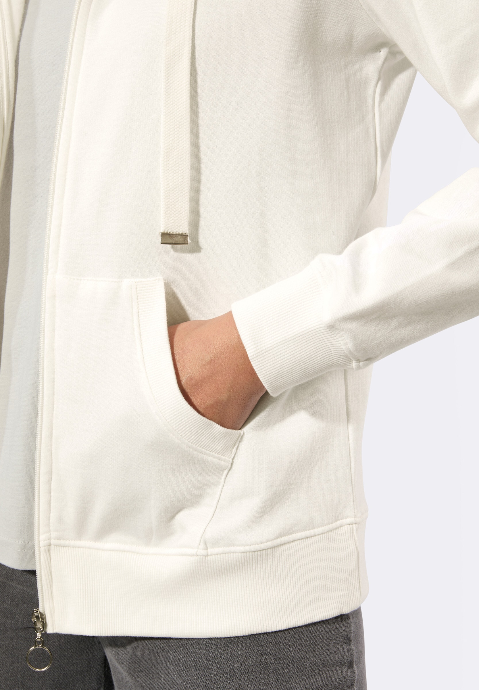 Witt Shirtjacke »Sweatjacke Sweatjacke mit Känguru-Taschen«