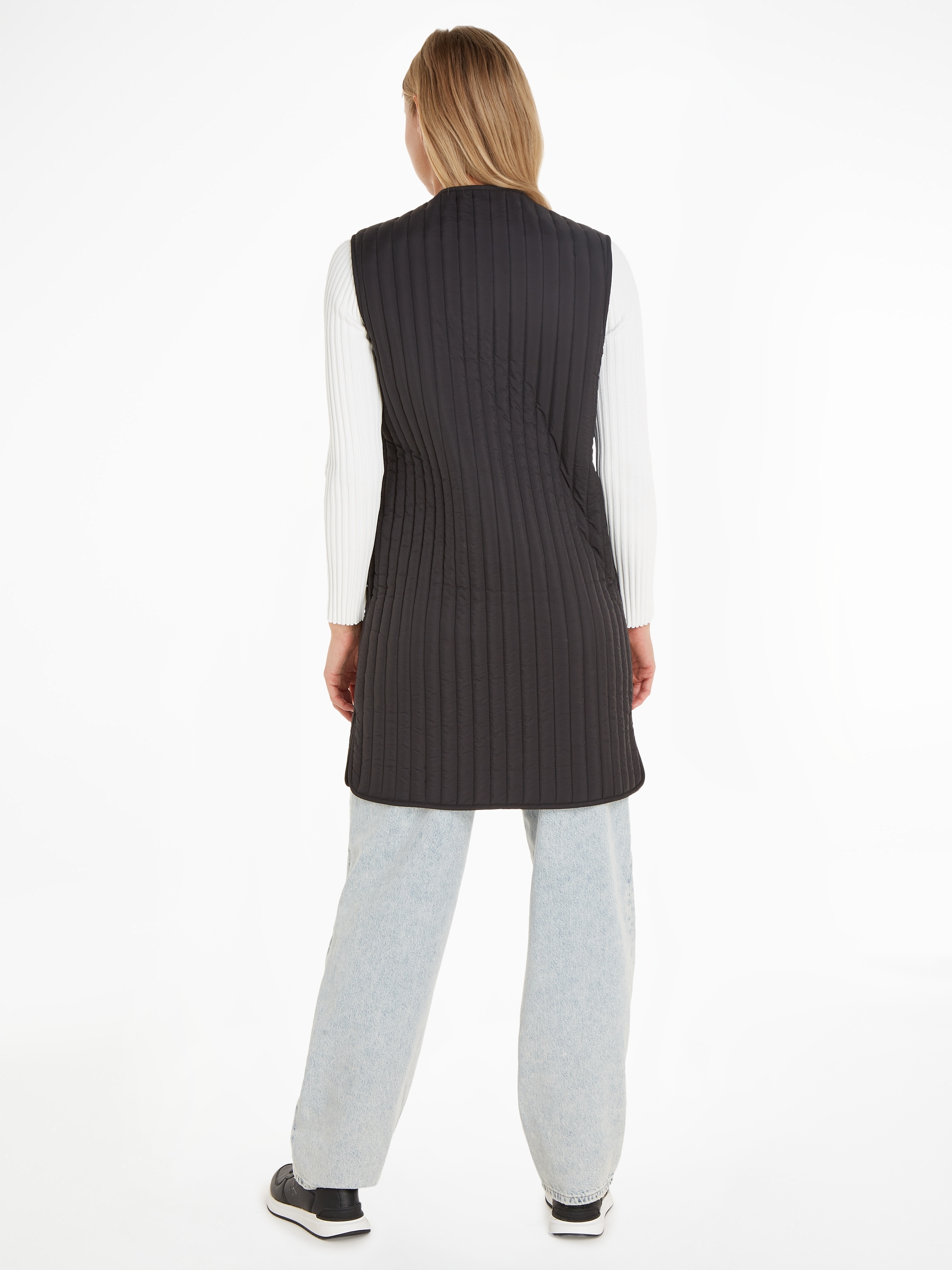 Calvin Klein Steppweste »LW VERTICAL QUILTED LONG VEST«
