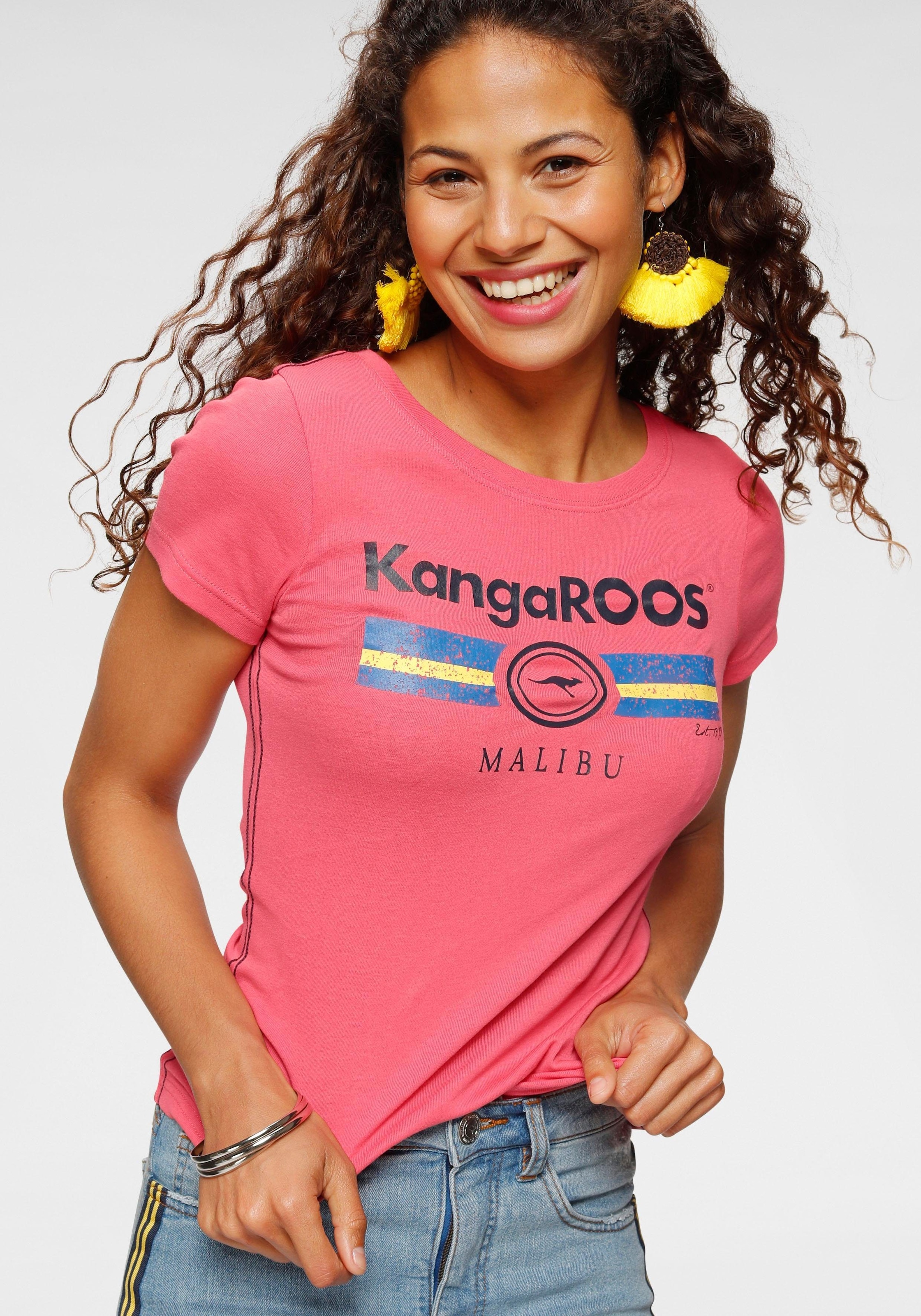 ♕ bei Metallic T-Shirt, Label mit KangaROOS Print