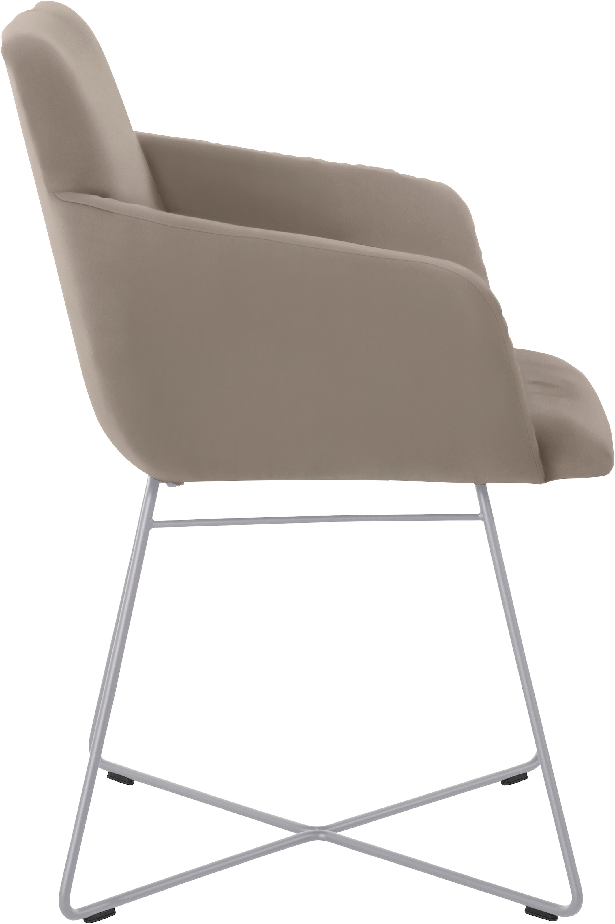 W.SCHILLIG Armlehnstuhl »jakob« () mit Drahtrohrgestell in Silber matt