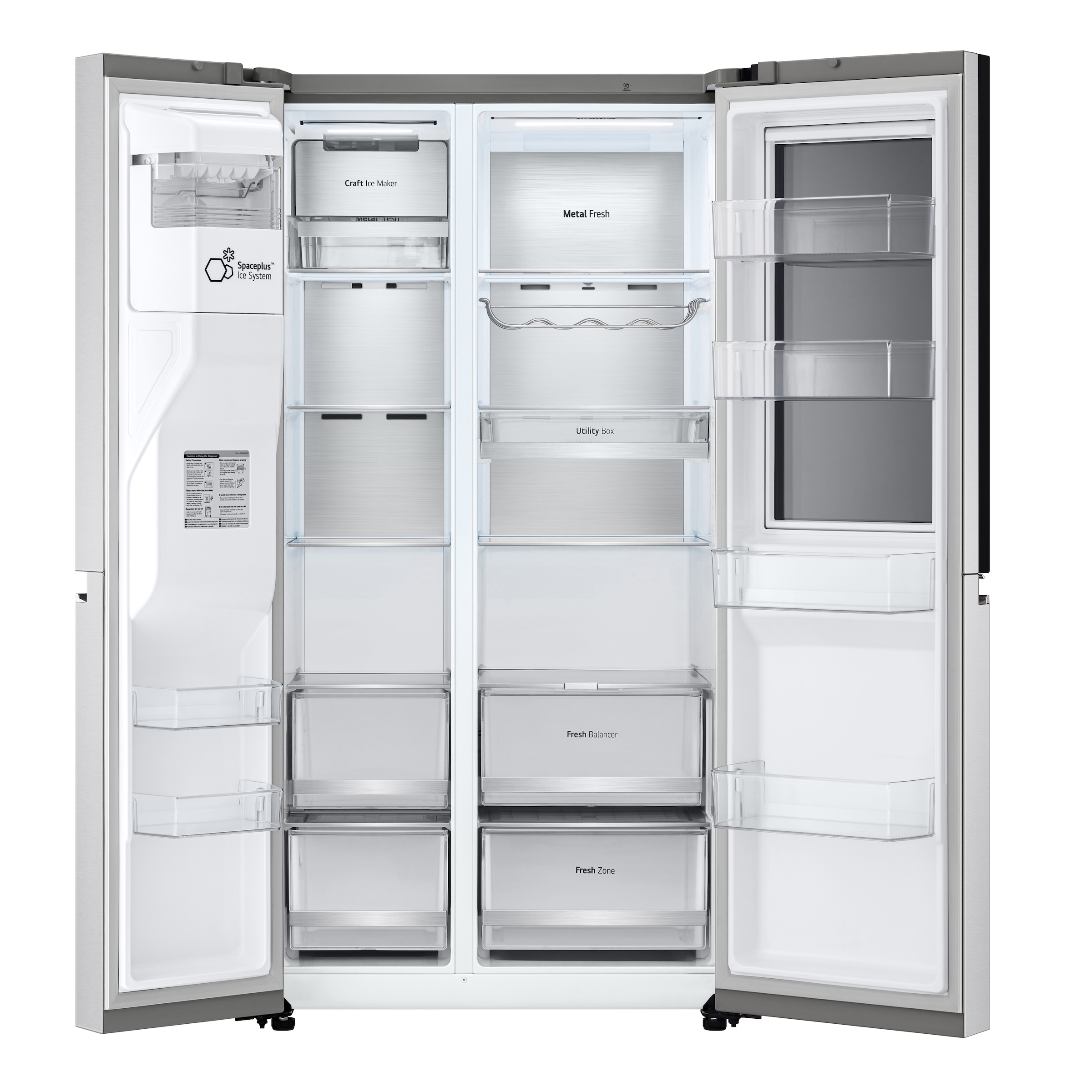 LG Side-by-Side »GSXV90BSDE«, Craft Ice Bereiter, InstaView™