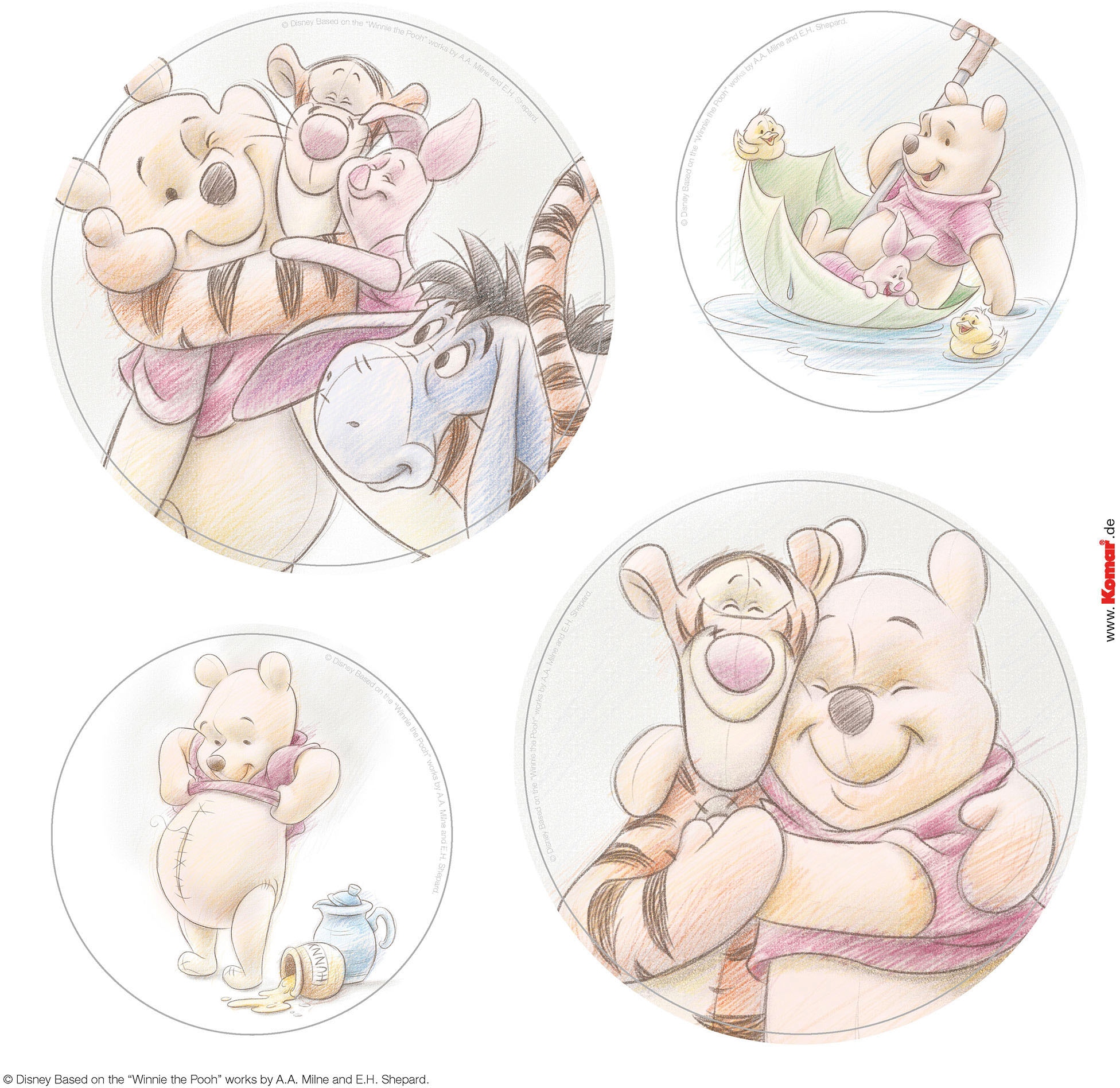 Komar Fensterdekoration »Winnie the Pooh Wonderful«, Fenstersticker