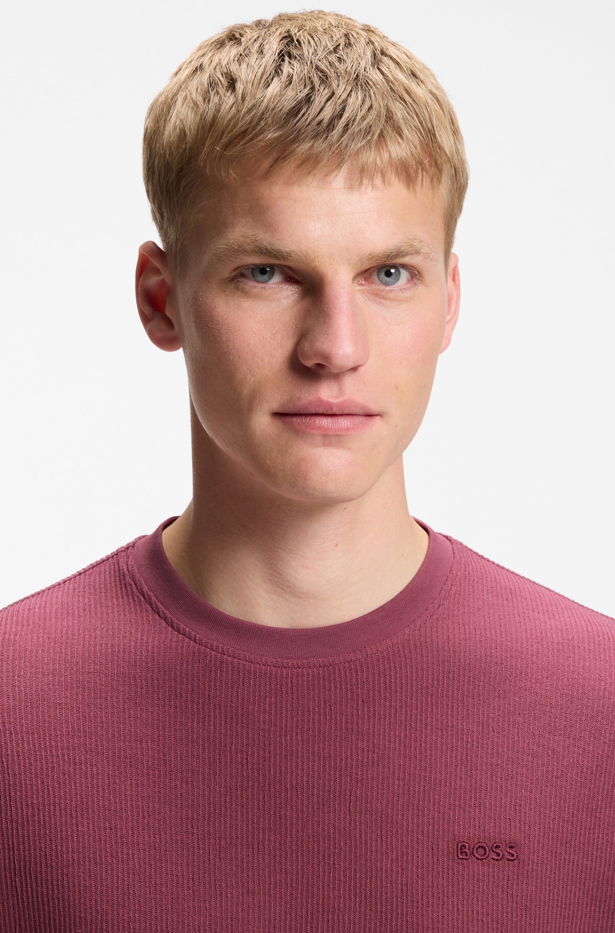 BOSS ORANGE T-Shirt Rundhalsausschnitt, Relaxed Fit, tonales Logo