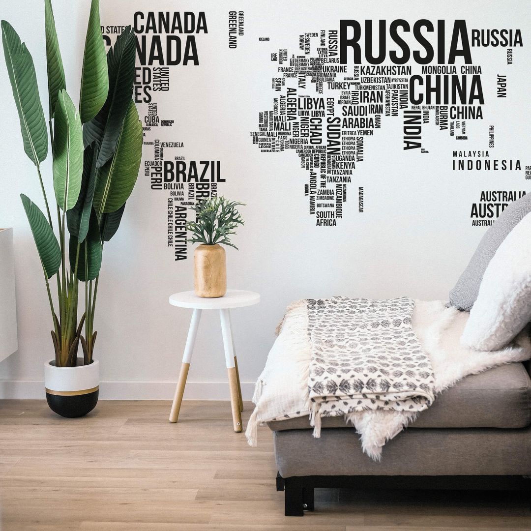 Wall-Art Wandtattoo »Schriftzug bestellen auf Weltkarte (1 St.) Lernhilfe«, Rechnung