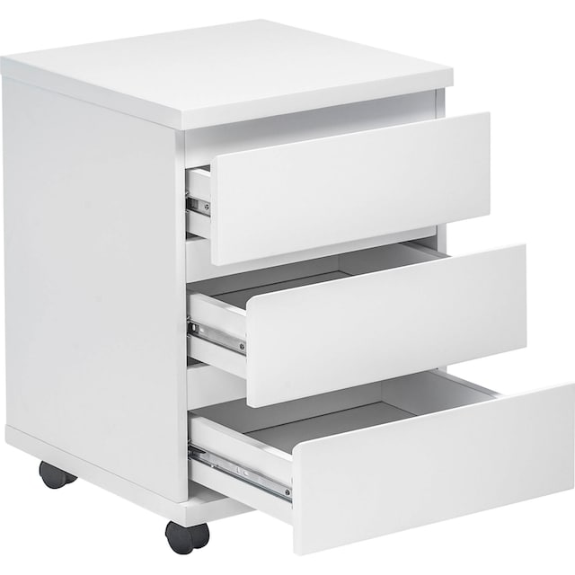 MCA furniture Rollcontainer »RC«, Büroschrank rollbar, weiß hochglanz auf  Rechnung bestellen