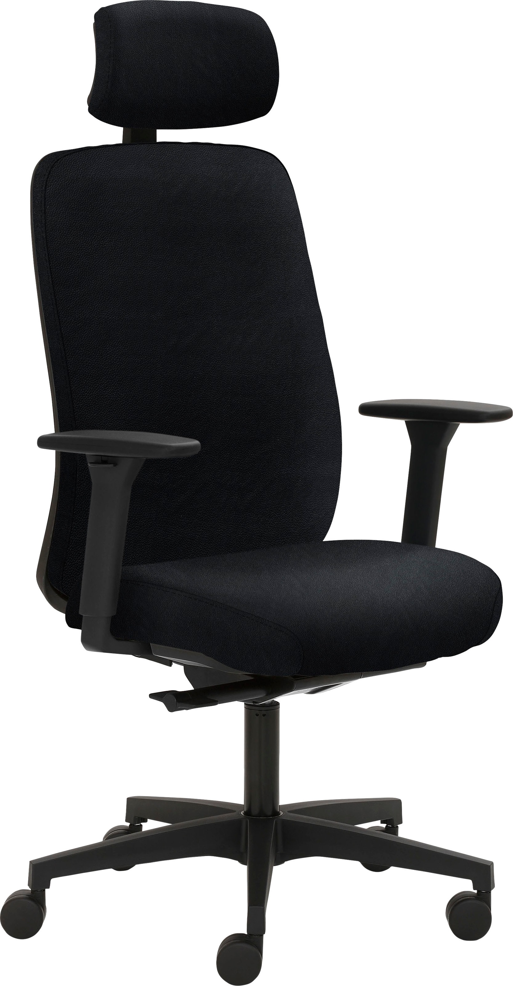 Mayer Sitzmöbel, Bürostuhl »myTRITON« () 1 Stk., Schwarz + Schwarz, Leder, B/H/T: 70 cm, Schwarz + Schwarz