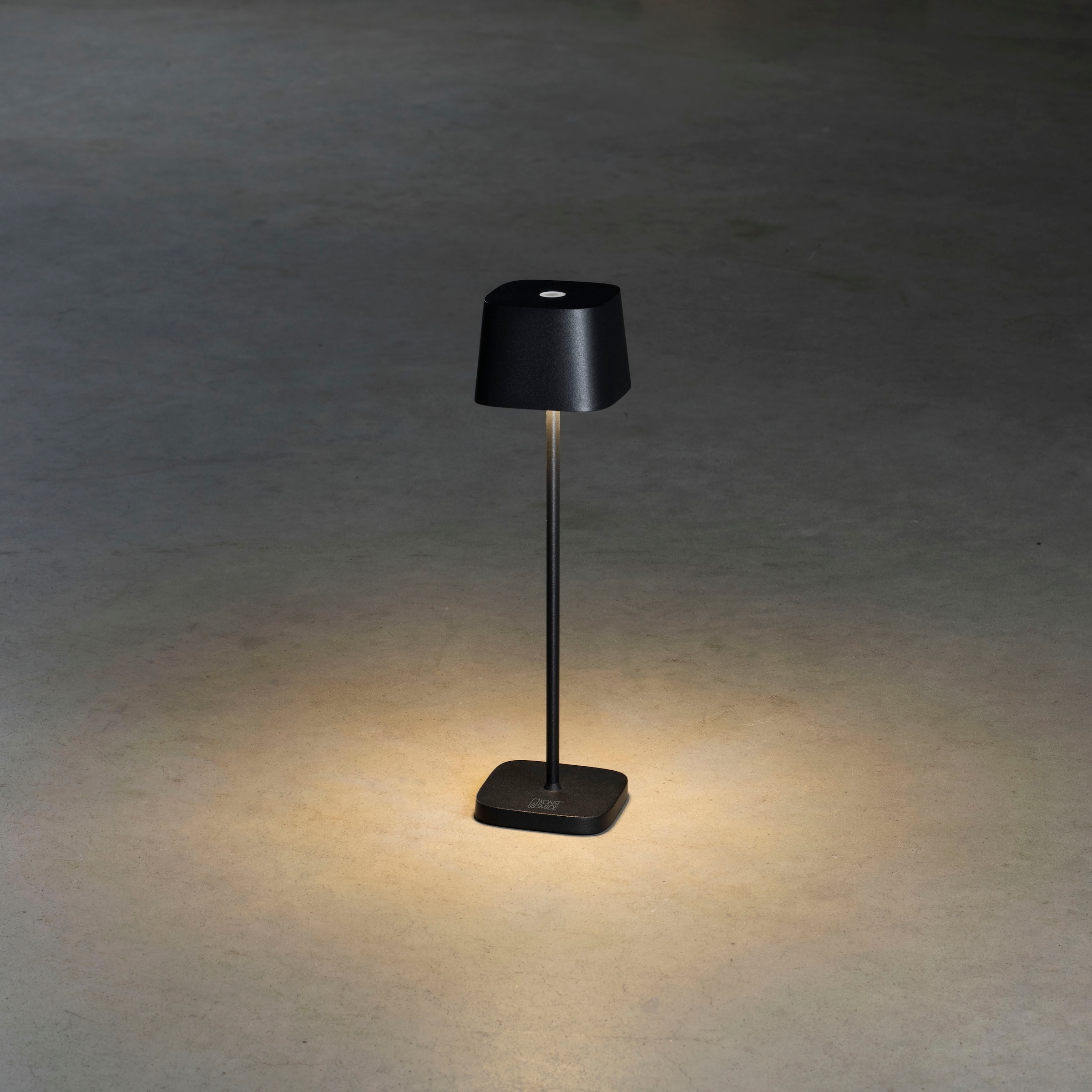 KONSTSMIDE LED Tischleuchte »Capri-Mini«, Capri-Mini USB-Tischl. schwarz, 2700/3000K, dimmbar, eckig