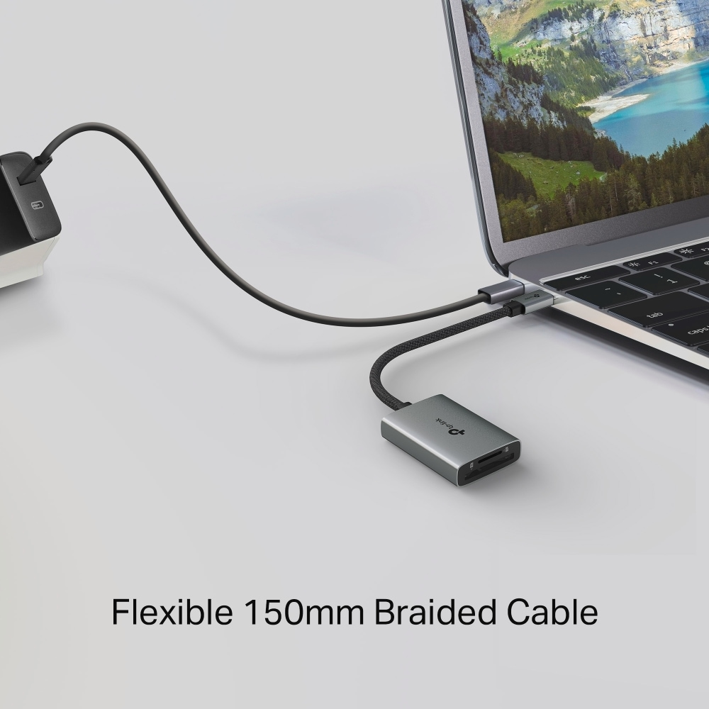 TP-Link USB-Adapter »UA430C USB3.0 Type-C zu SD & microSD 3.0«, USB-C zu MicroSD-Card, 15 cm