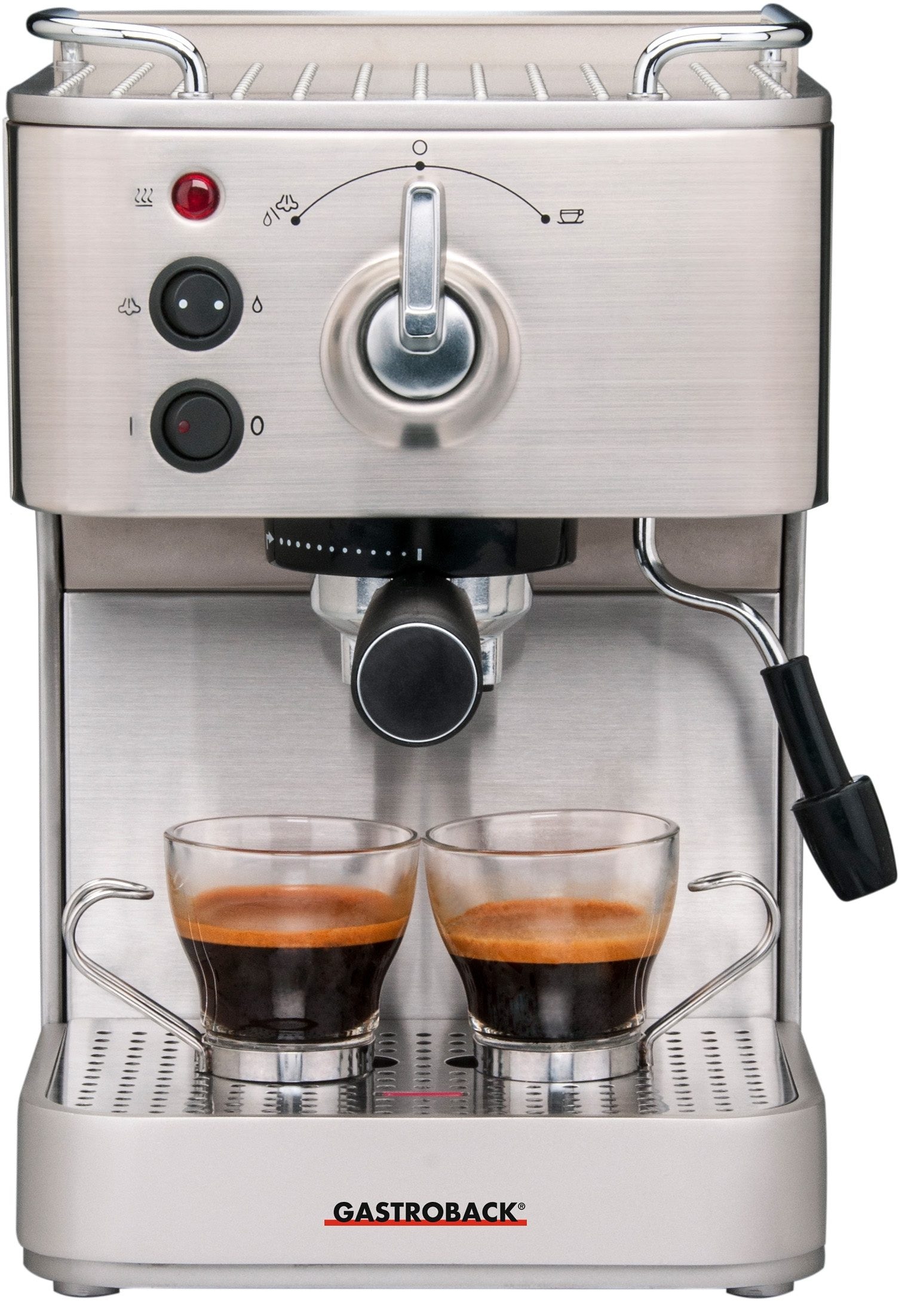 Gastroback Espressomaschine »Design Espresso Plus 42606« Siebträger, auch für Espressopads geeignet, inkl. Milchkännchen