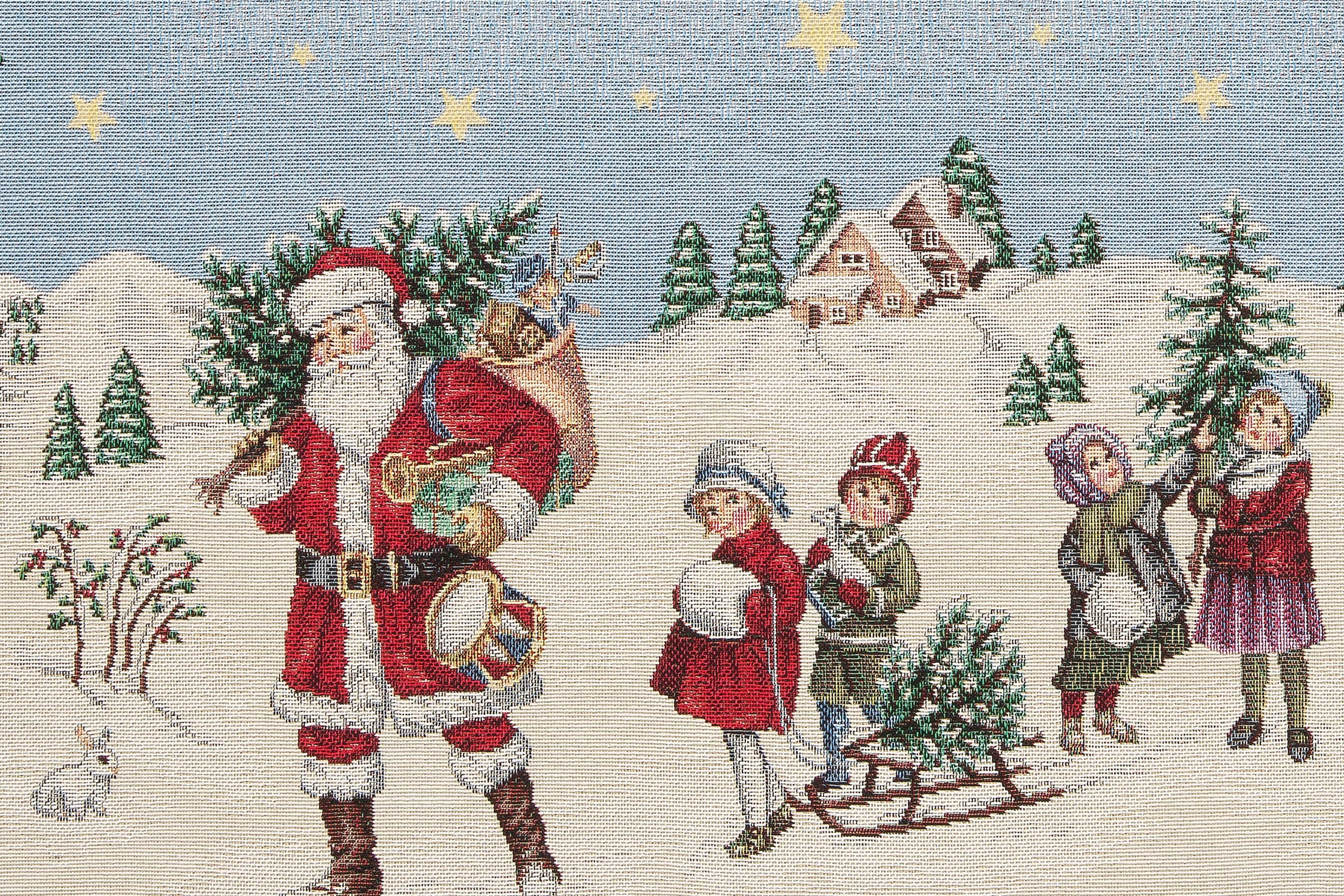 HOSSNER - HOMECOLLECTION Mitteldecke »Kinder, Weihnachtsdeko«, (1 St.)
