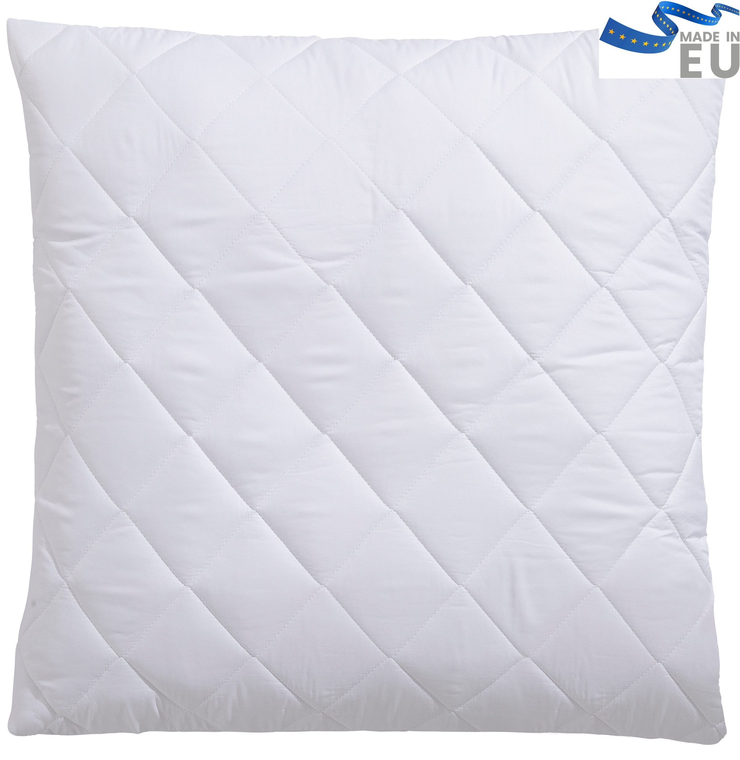 OTTO home Microfaserkissen "Microlux Kopfkissen 40x80 cm, 80x80 cm" Füllung: 3D-Faserbällchen 1 Stk. tlg. Kissen, in den Farben: weiß, blau, rosa & grün