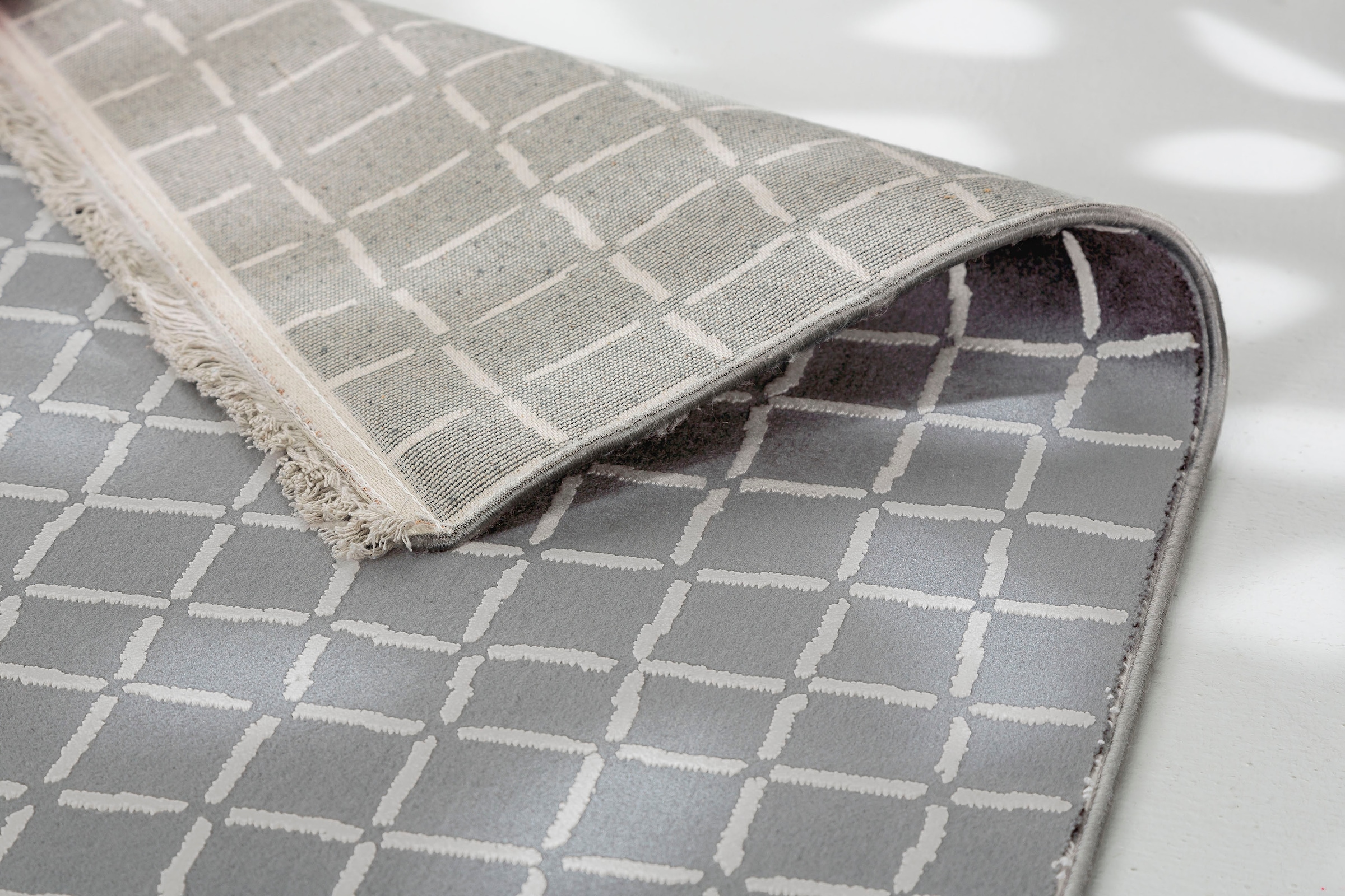 SCHÖNER WOHNEN-Kollektion Teppich »Magic 6104«, rechteckig, 7 mm Höhe, Hoch Tief Struktur, mit Viskose, weich und glänzend