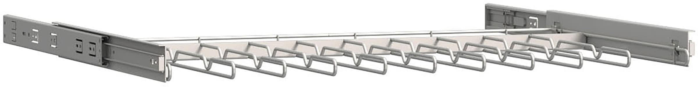 FORTE Hosenhalter Schrankauszug für ihe Hosen, platzsparend , einfache Montage