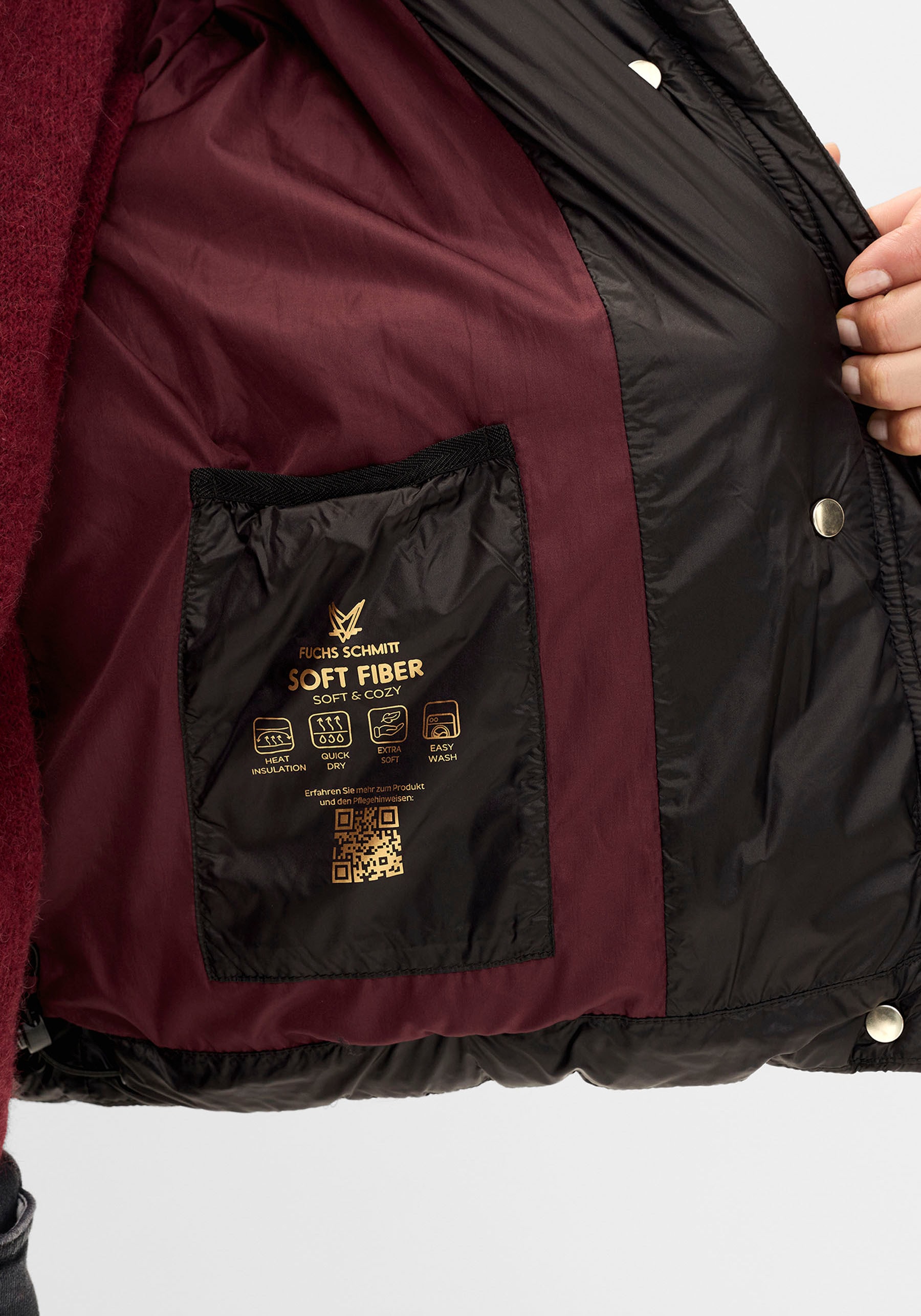 Fuchs Schmitt Steppjacke »Steppjacke« ohne Kapuze mit Eingrifftaschen an der Seite