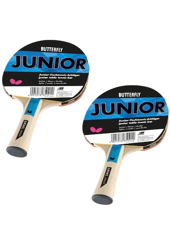 Tischtennisschläger »2er Set Butterfly Junior, Schläger Racket Bat«, (1 tlg.)