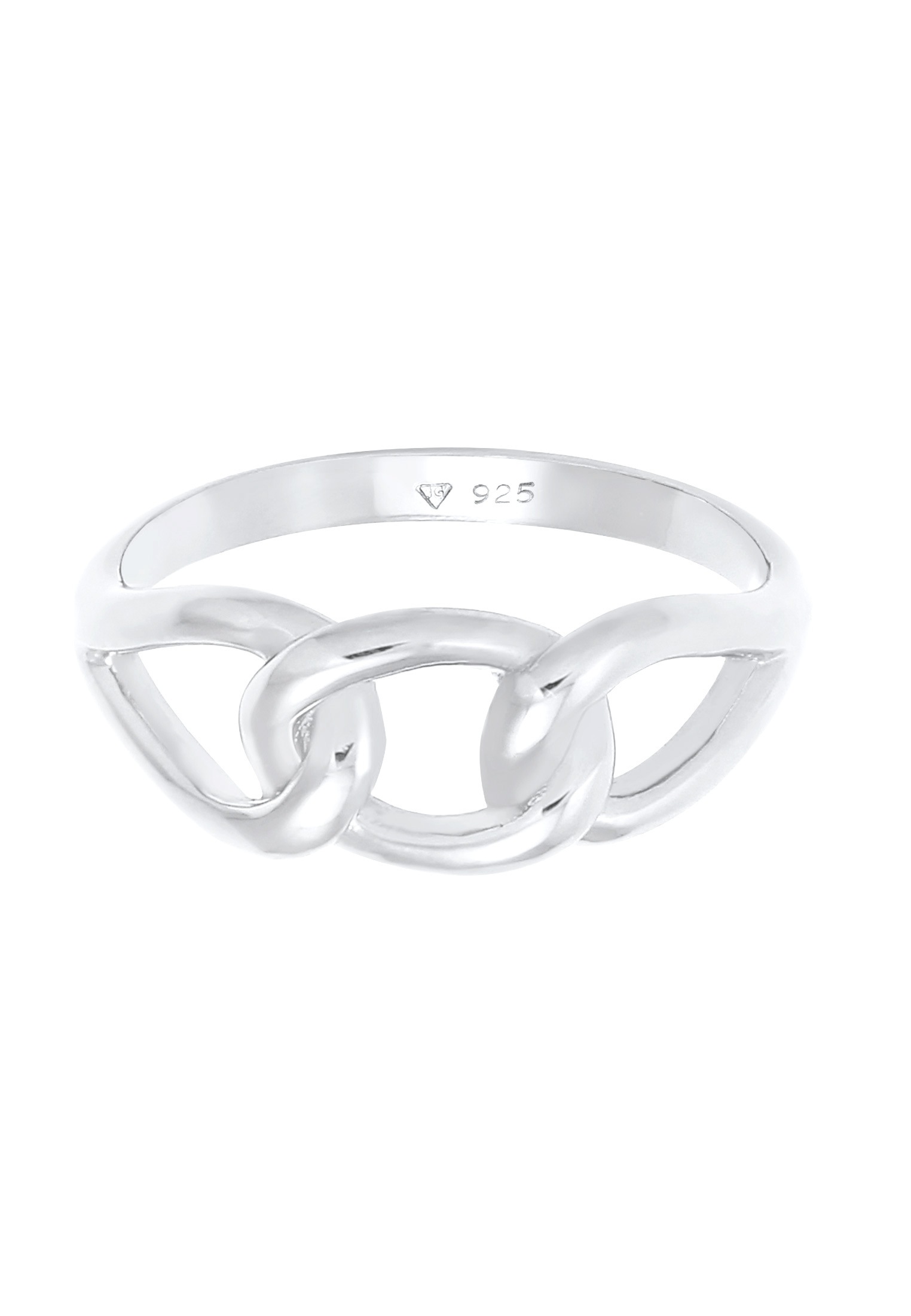 Elli Silberring »Ring Knoten Symbol Chain Look 925 Silber«
