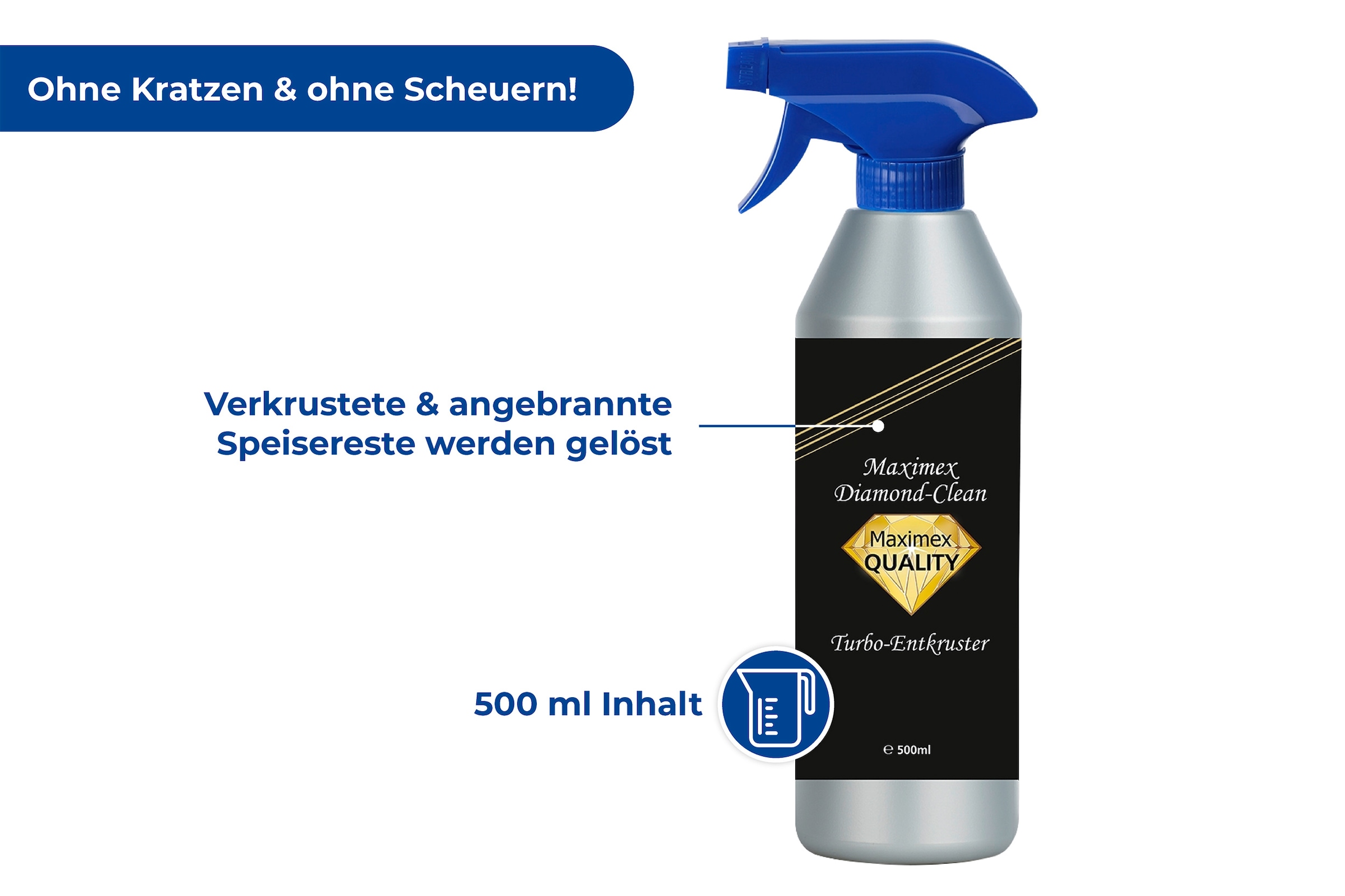 Maximex Backofenreiniger »Diamond Clean«, effektiver Reiniger gegen Verschmutzungen für Backofen und Grill