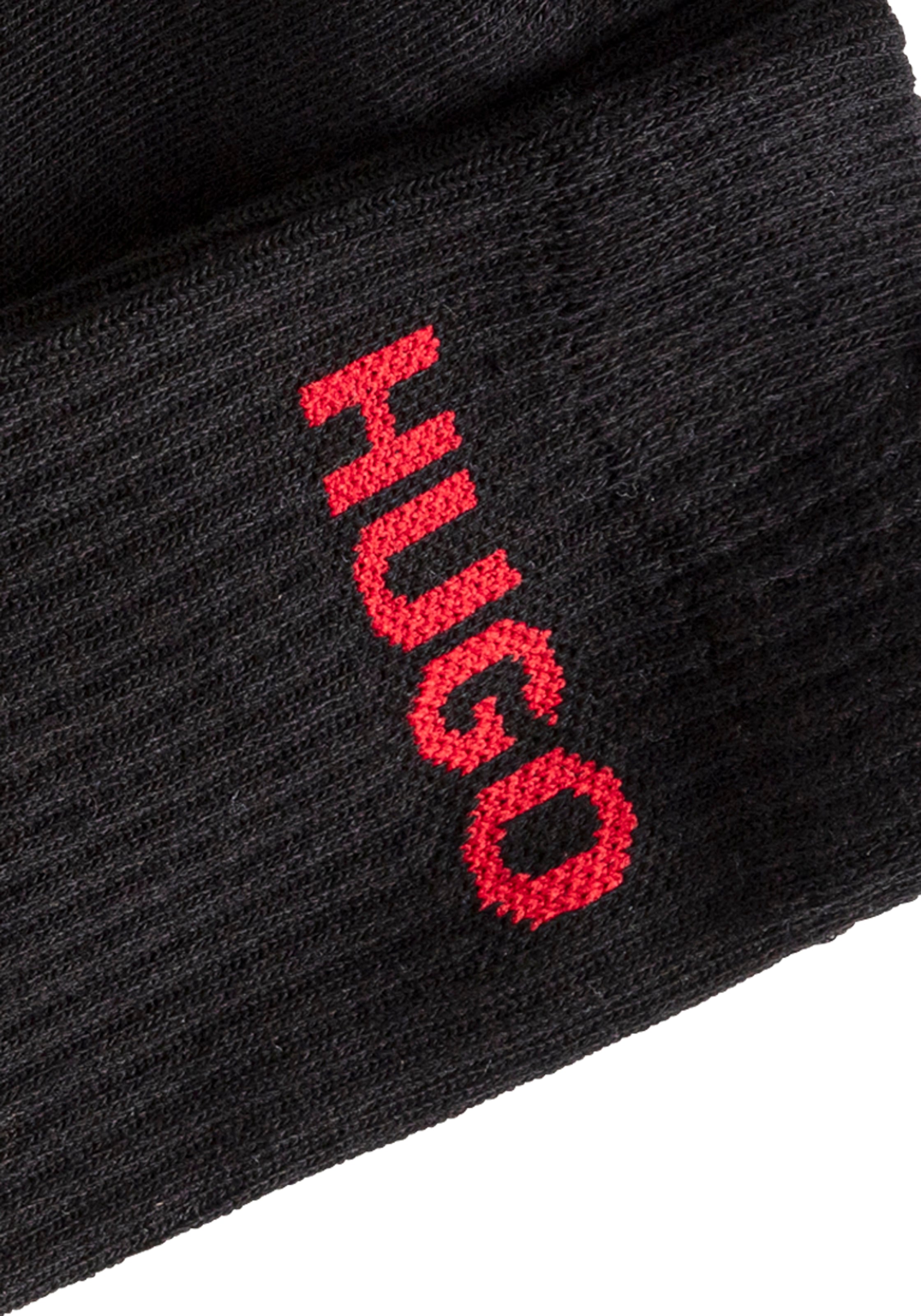 HUGO Underwear Socken »6P QS RIB LOGO CC«, (Packung, 6 Paar, 6er Pack), mit eingestricktem HUGO Logo