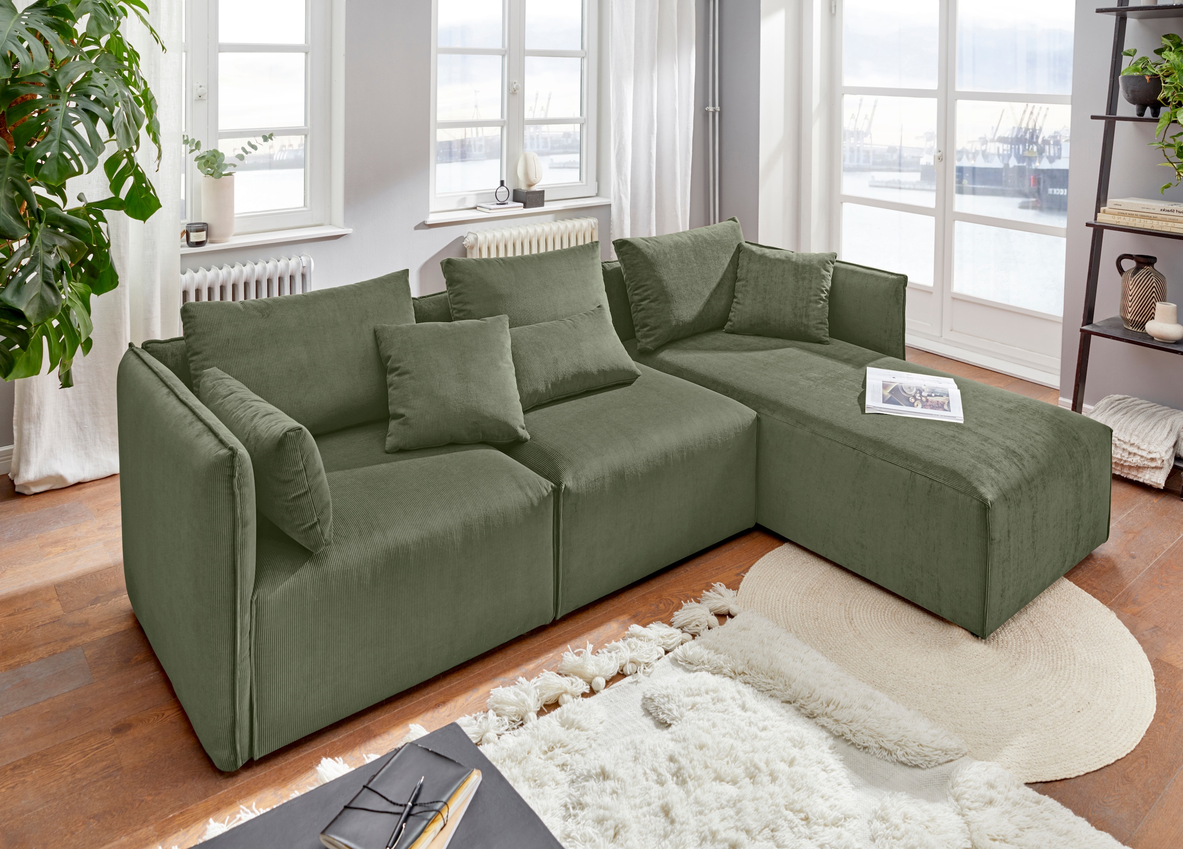 andas Ecksofa »Nöre«, (3 Teile), zusammengesetzt aus Modulen, in vielen Bezugsqualitäten und Farben