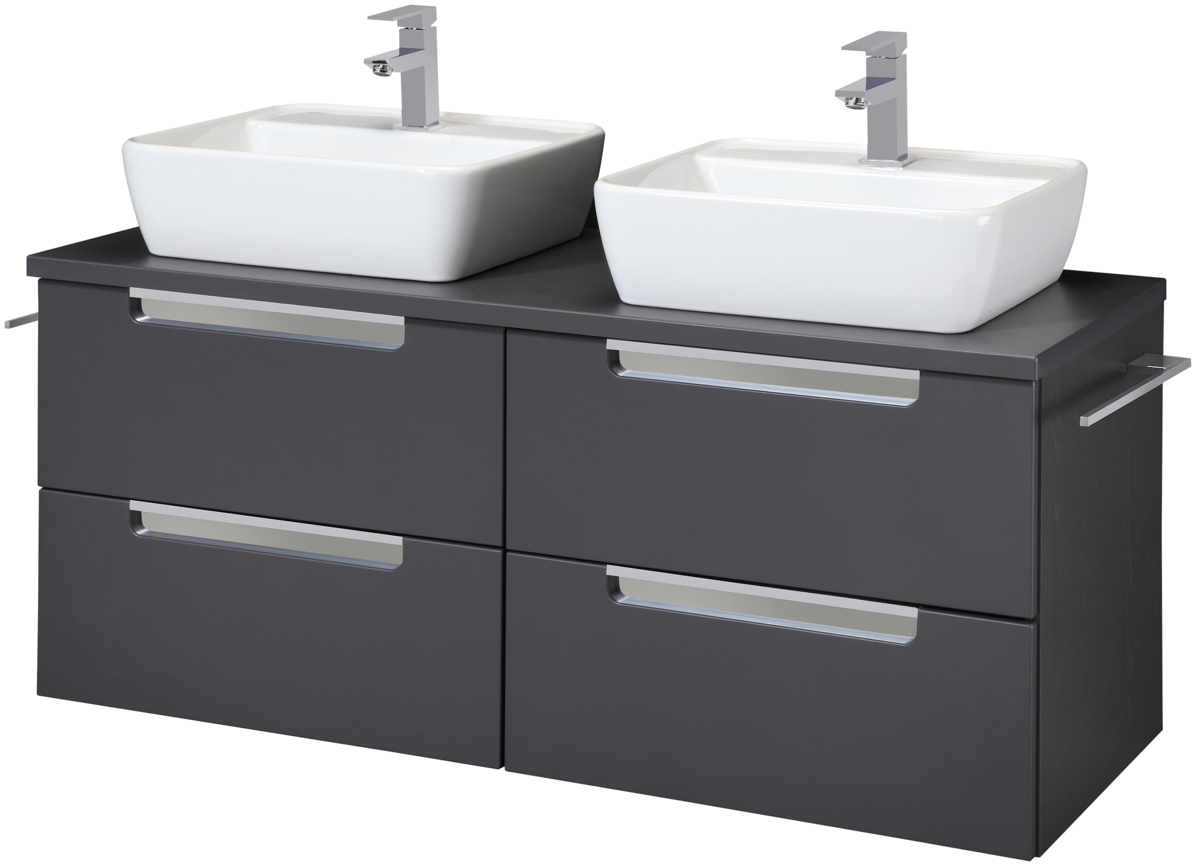 welltime Doppelwaschtisch »Malibu«, mit Soft-Close, Breite 120 cm