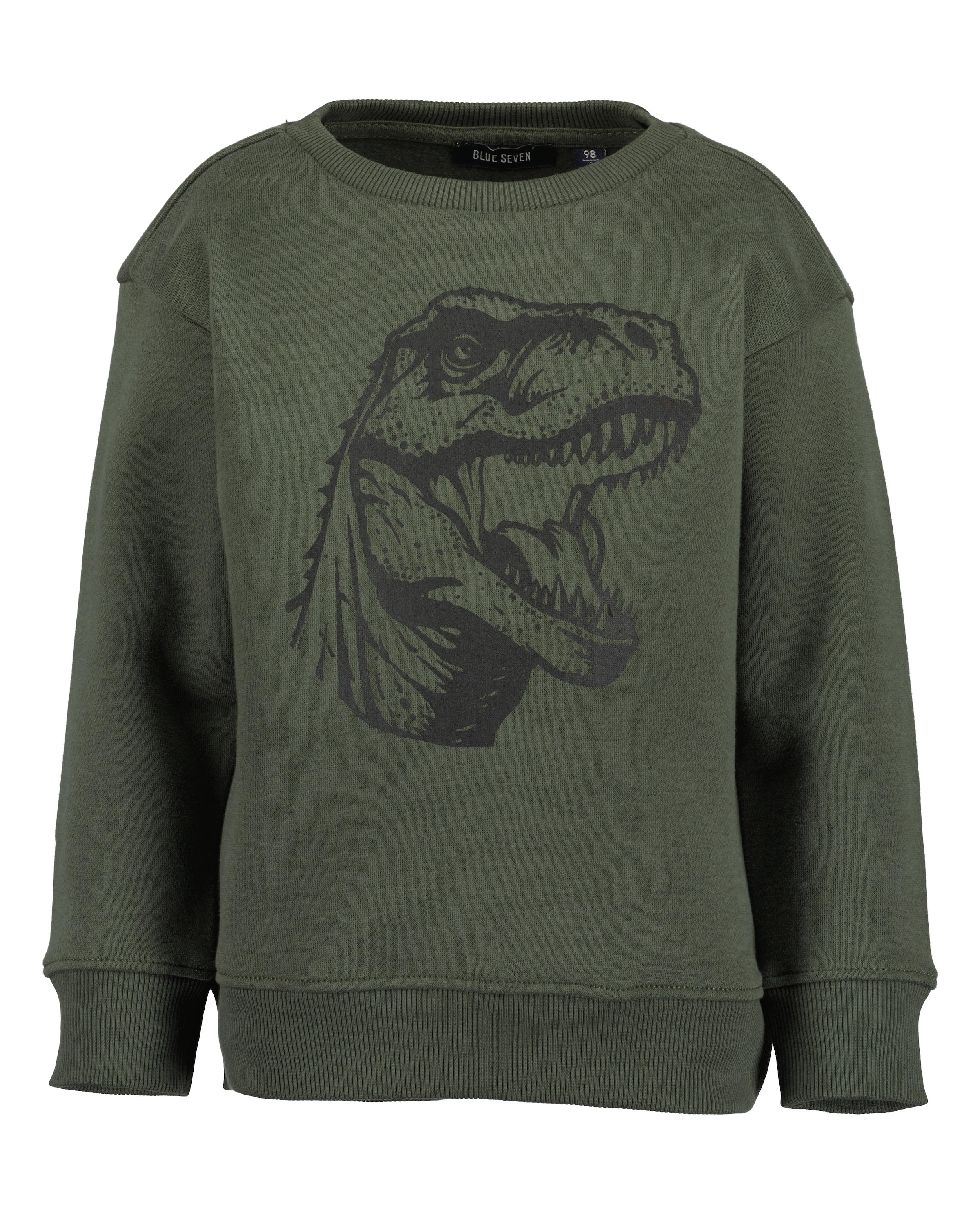 Blue Seven Sweatshirt , mit großem Dino-Frontmotiv
