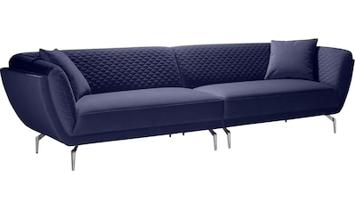 Leonique Big-Sofa »Izabella«, in elegantem Design, mit Steppung und extra hohen Füßen,... kaufen