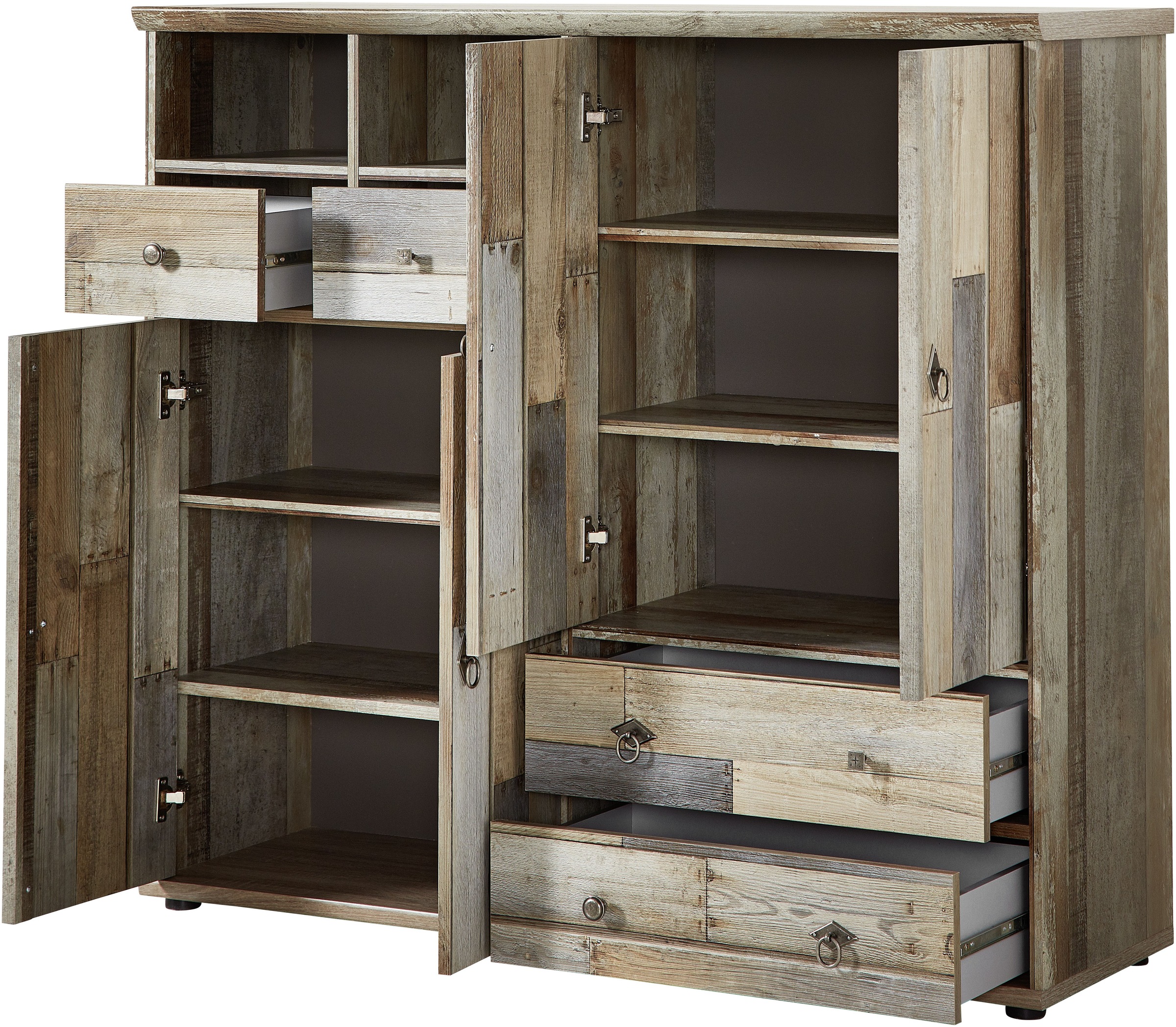 Innostyle Schuhschrank »BONANZA« 1 Stk. tlg. 4 türig, 10 Fächer, 4 Schübe, Softclose, ABS Kanten