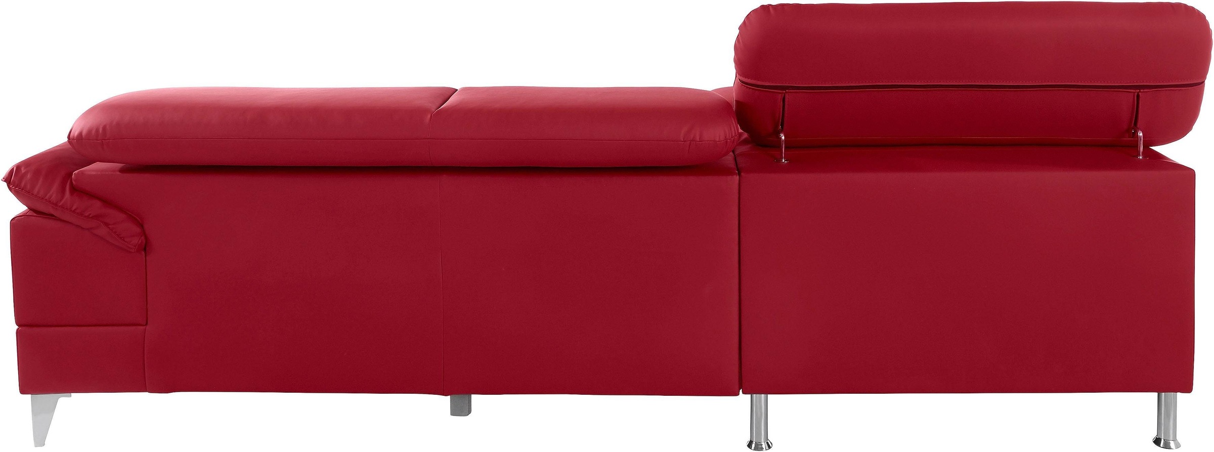 COTTA Polstergarnitur »Caluso L-Form«, Set bestehend aus: Ecksofa mit Kopfteilverstellung & Hocker