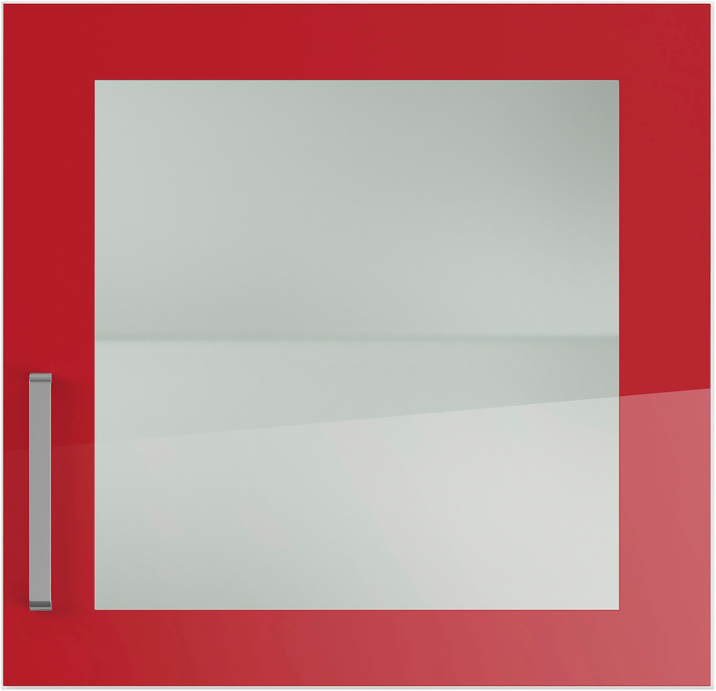 IMPULS KÜCHEN Glashängeschrank »"Turin", Breite/Höhe: 50 oder 60/57,9 cm«, vormontiert, mit Glasdrehtür, mit verstellbarem Glasfachboden