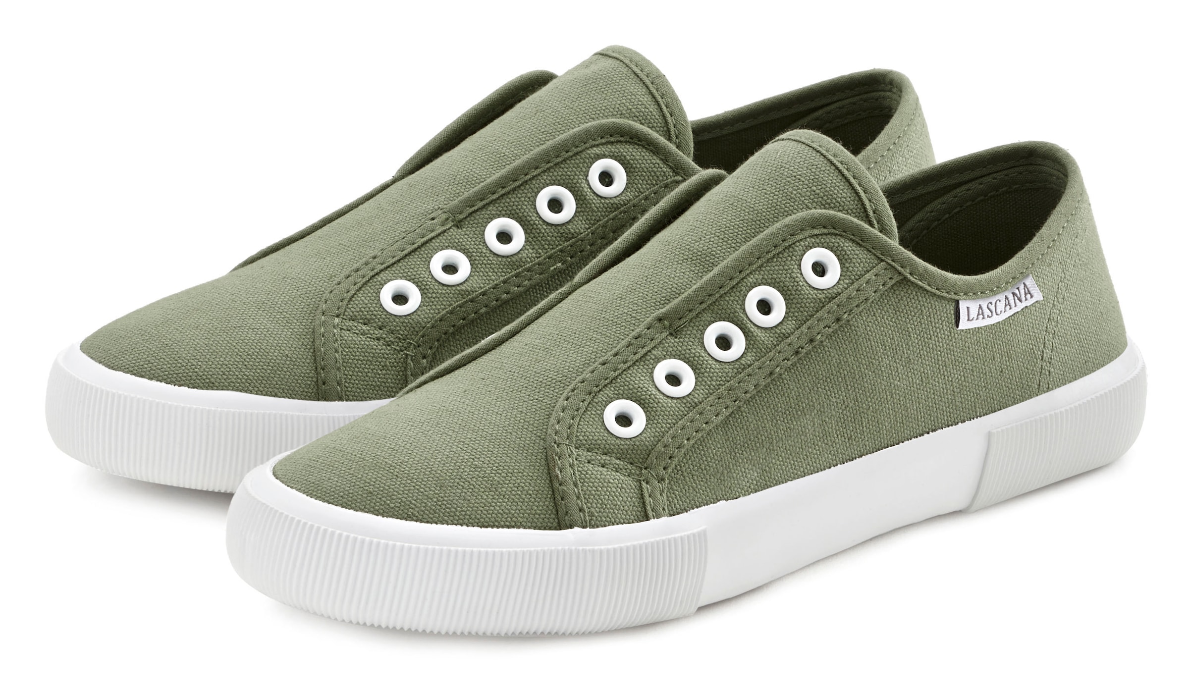 LASCANA Sneaker, Slipper, Halbschuh bequem zum Reinschlüpfen VEGAN