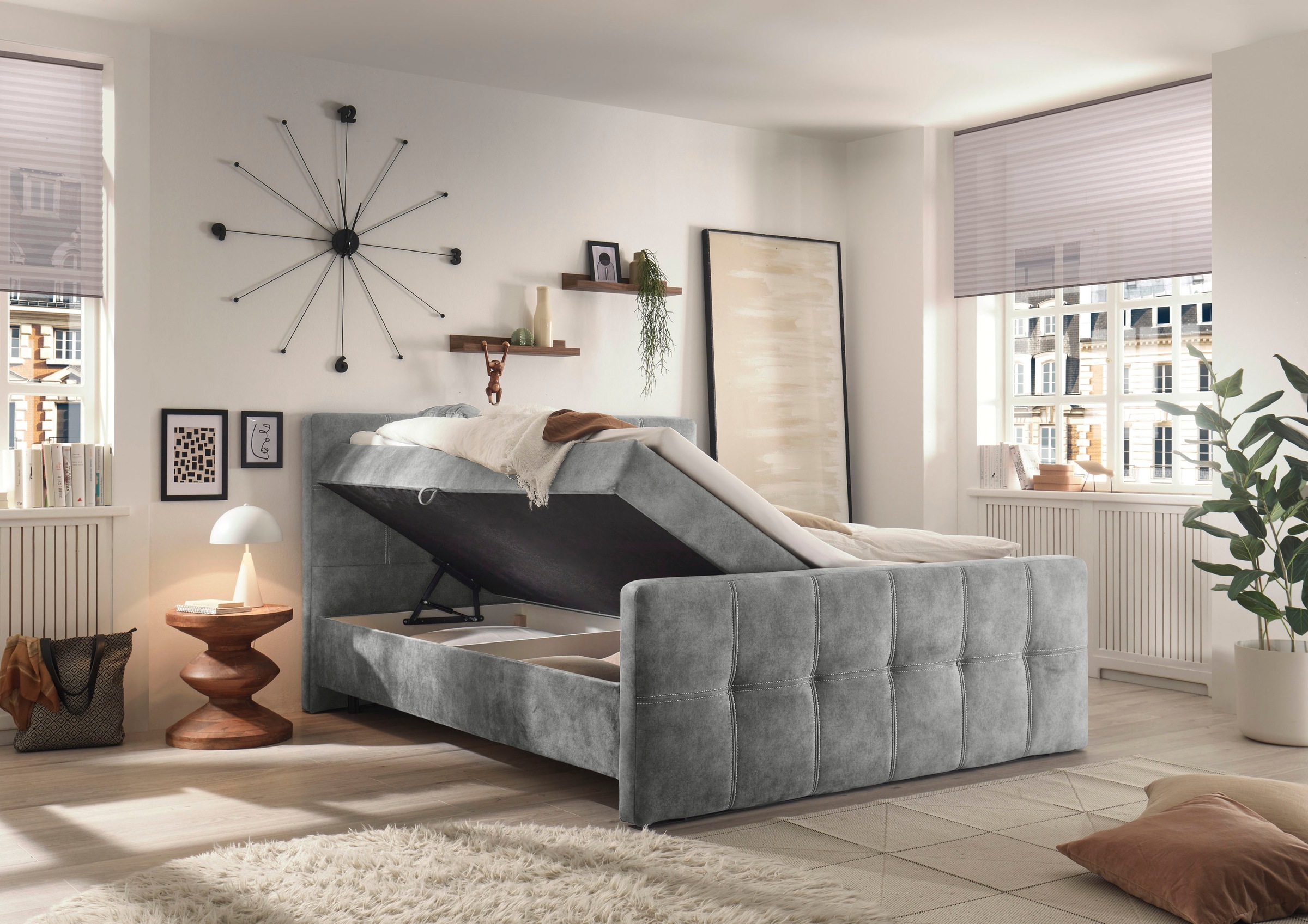 ED EXCITING DESIGN Boxbett »Valetta«, mit Bettkasten