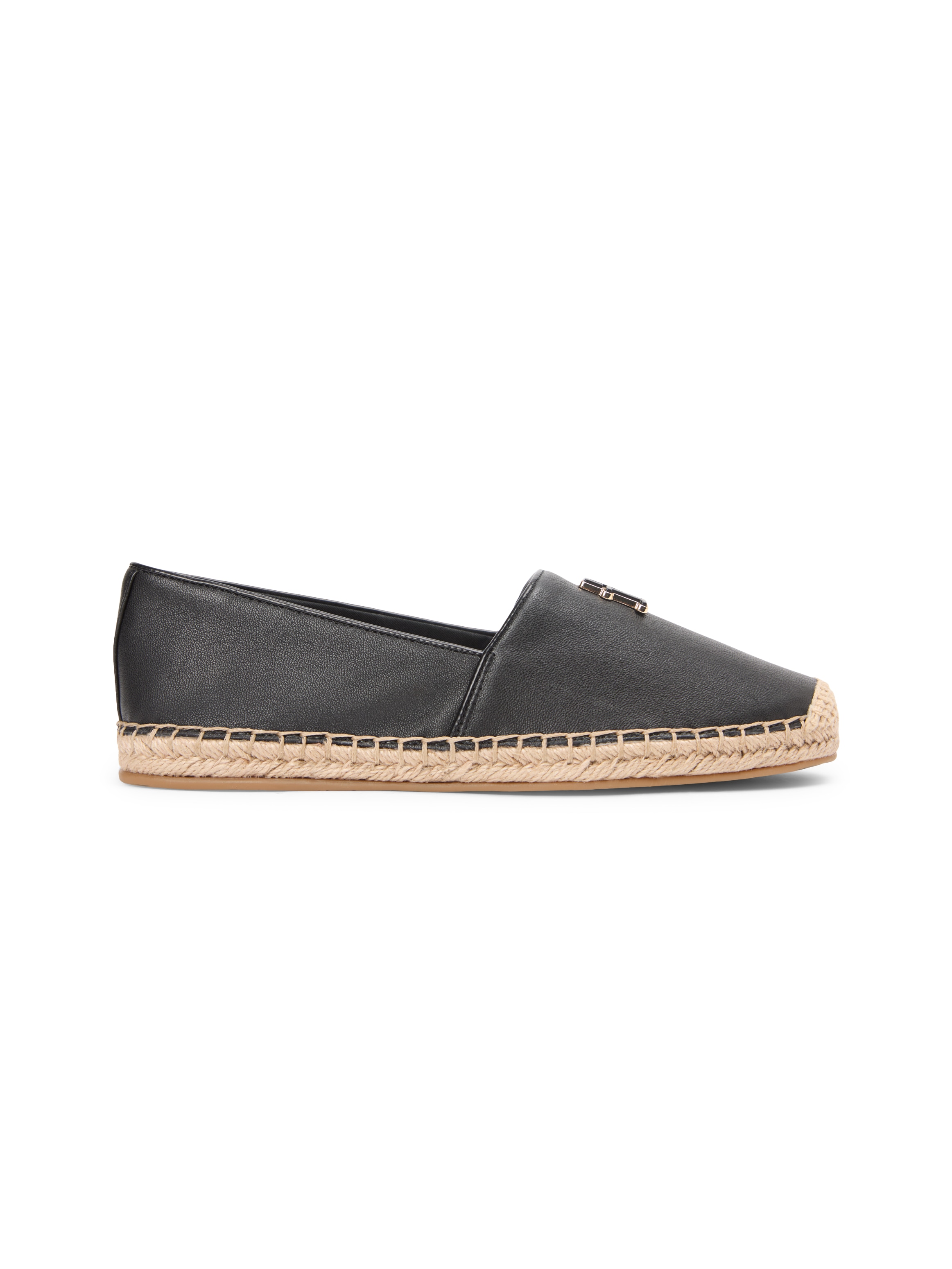 Tommy Hilfiger Espadrille »TH LOGO LEATHER ESPADRILLE«  Sommerschuh, Slipper, Schlupfschuh mit typischer Juteverzierung