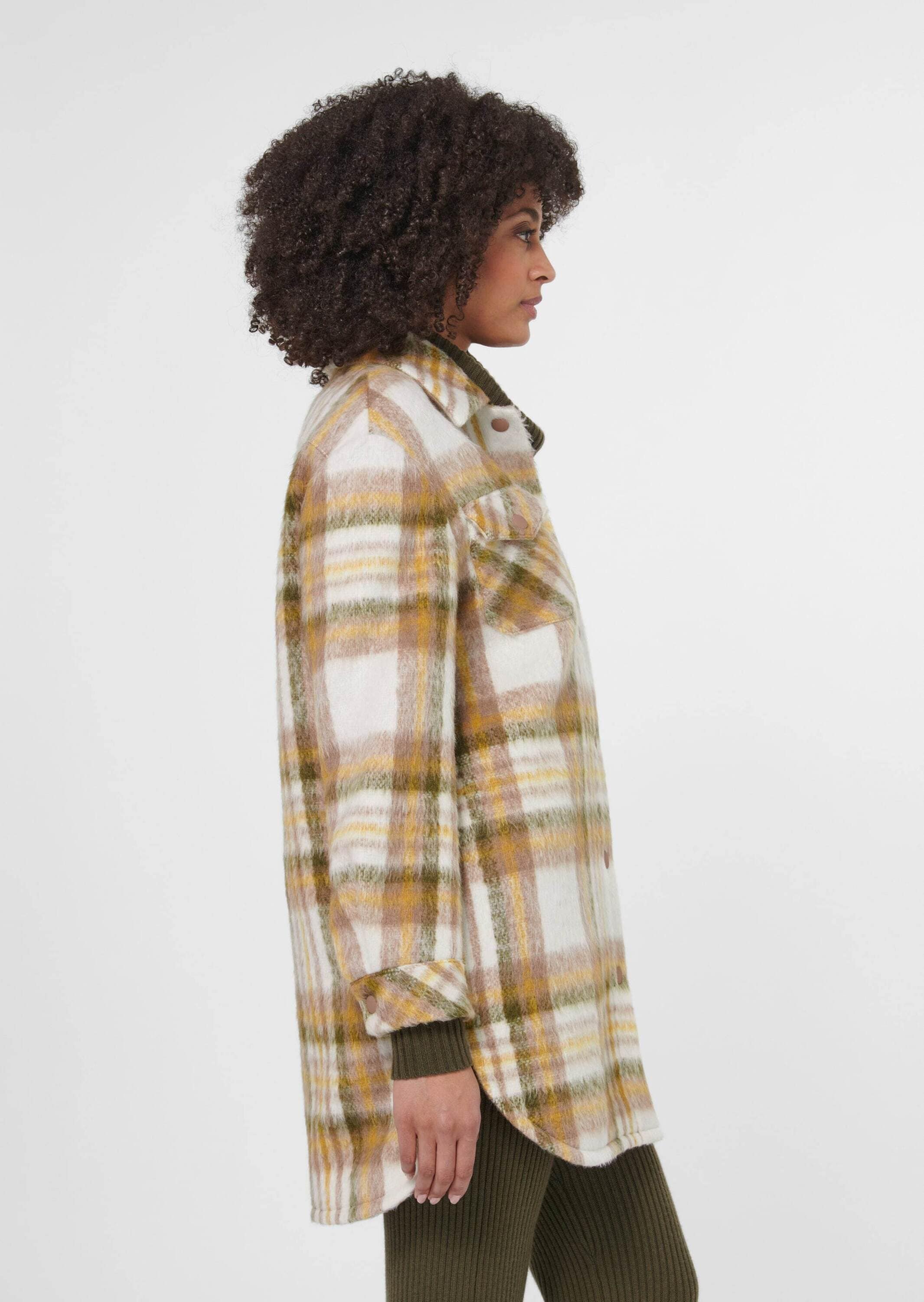 MADELEINE Outdoorjacke »Jacke Lange Hemdjacke mit Karo-Muster«