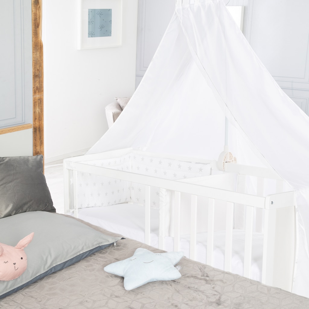 roba® Babybett »Multifunktionsbett mit Beistellfunktion«, (8 tlg.)